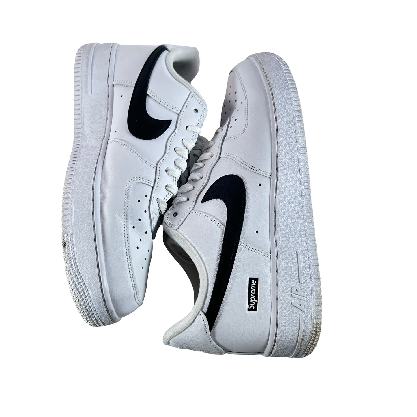 CU9225 102 Nike Air Force 1 Low Supreme White Black [USED] - 9.5 M (Used2)