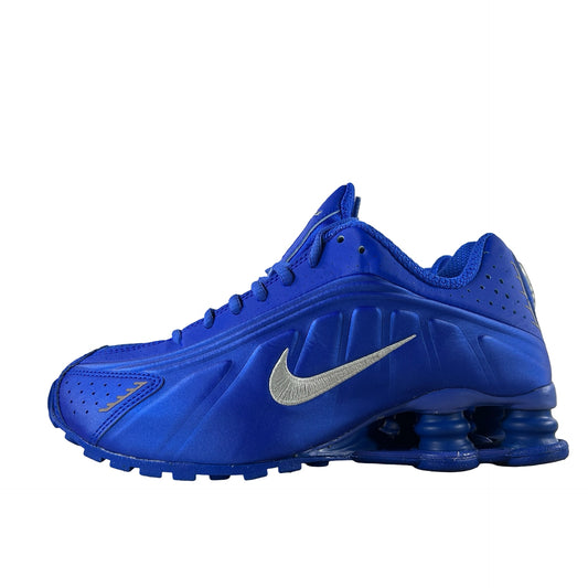 HJ7303 445 Nike Shox R4 Racer Blue Metallic Silver (Women's) [USED] - 6.5 W (Used) (No Box)