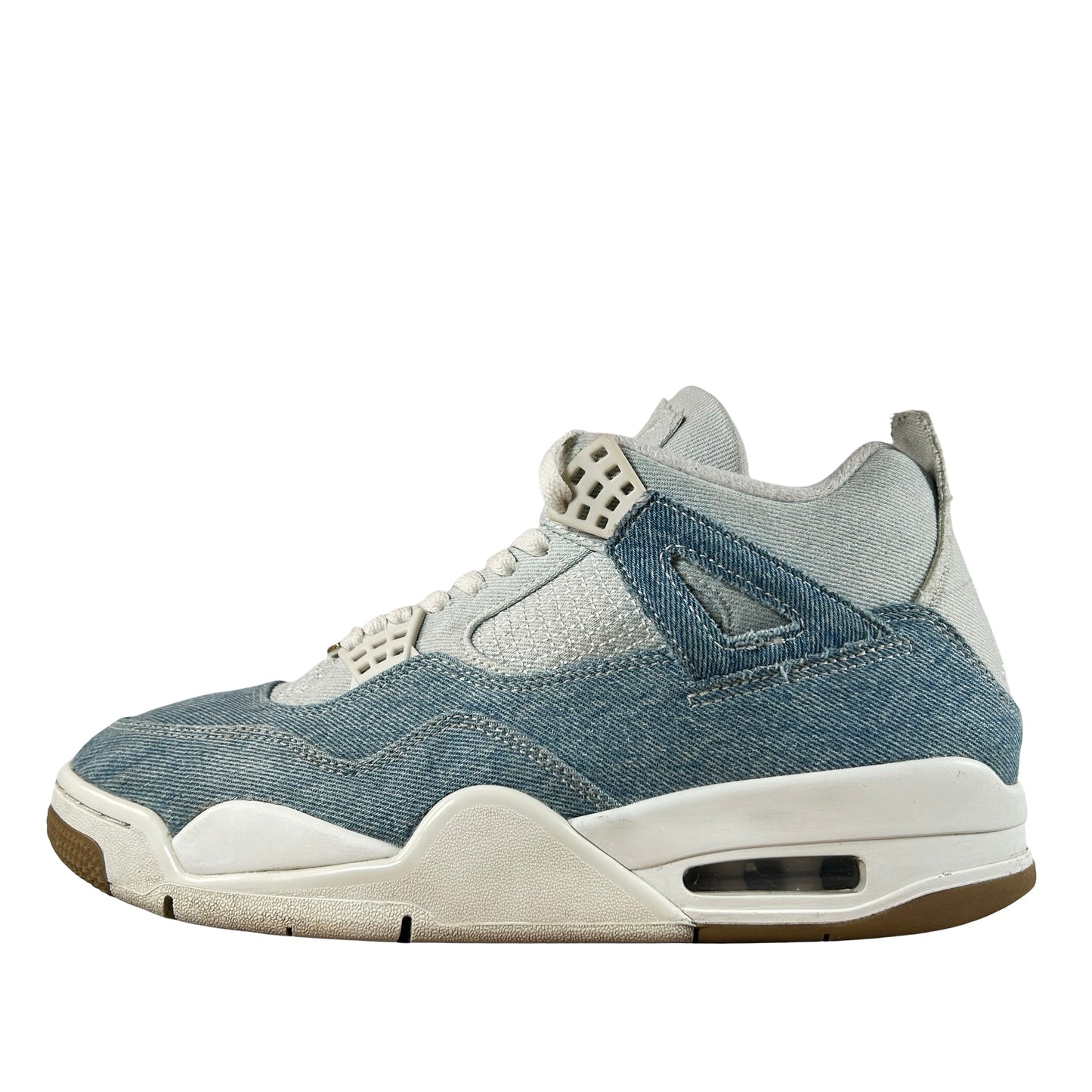 IB6716 100 Jordan 4 Retro TEX Denim Worn Blue (Women's) [USED] - 11 W (Used2)