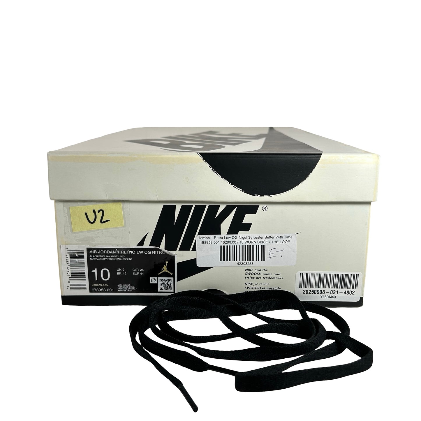 IB8958 001 Jordan 1 Retro Low OG Nigel Sylvester Nitro Better With Time [USED] - 10 M (Used2)