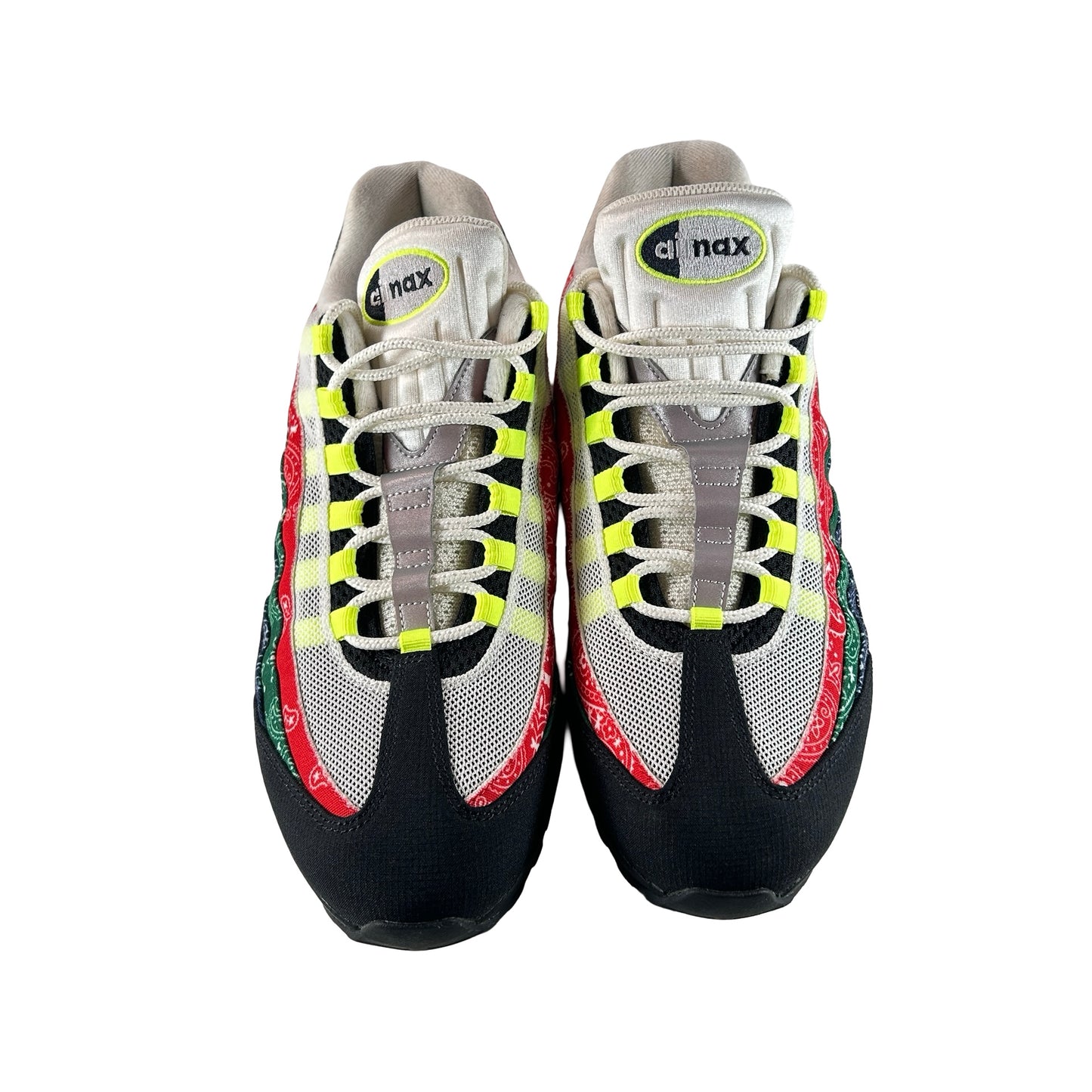 IQ0620 100 Nike Air Max 95 OG Big Bubble Neon Paisley Bandana [USED] - 12 M (Used) (No Box)