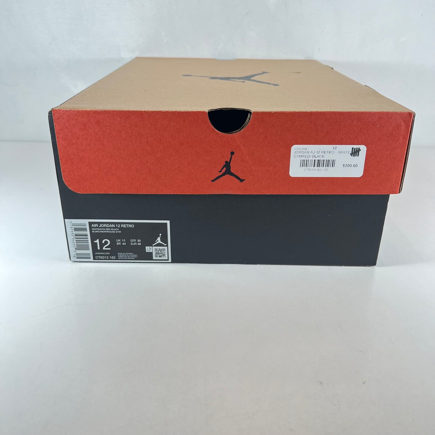 CT8013 162 Air Jordan 12 Red Taxi [USED] - 12 M (Used)