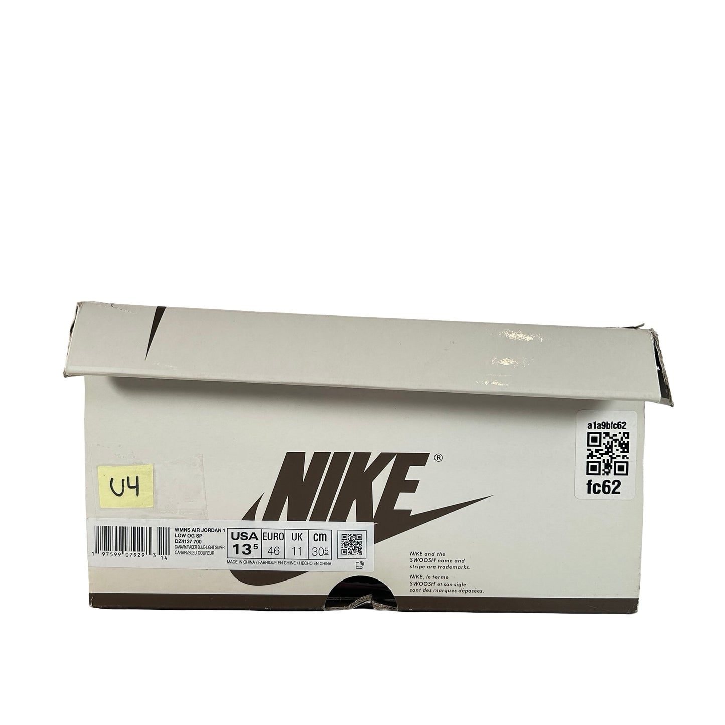DZ4137 700 Jordan 1 Retro Low OG SP Travis Scott Canary (Women's) [USED] - 13.5 W (Used4)