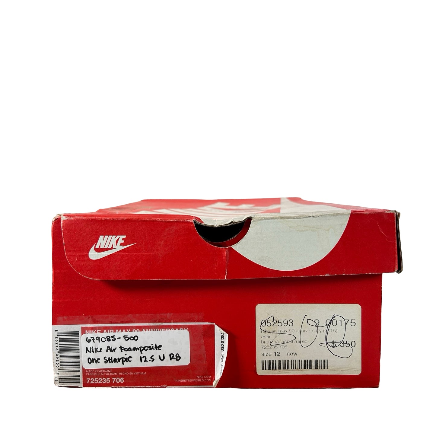 679085 500 Nike Air Foamposite One Sharpie [USED] - 12.5 M (Used) (Replace Box)