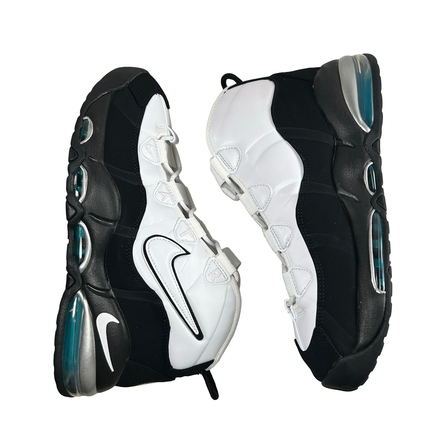 311090 100 Nike Air Max Uptempo 95 White Black Teal [USED] - 9.5 M (Used)