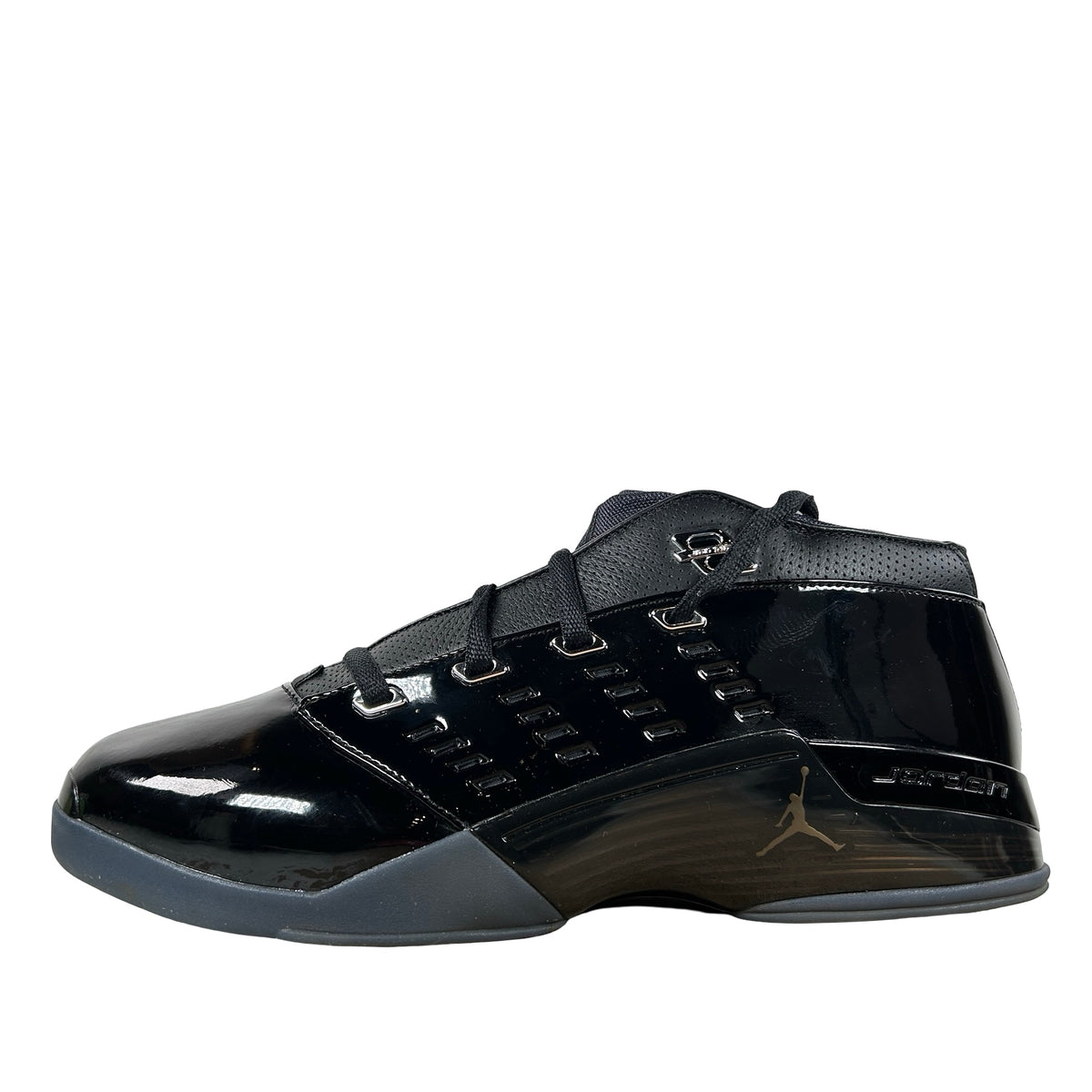 IV7640 001 Air Jordan 17 Low Black Patent [USED] - 13 M (Used)