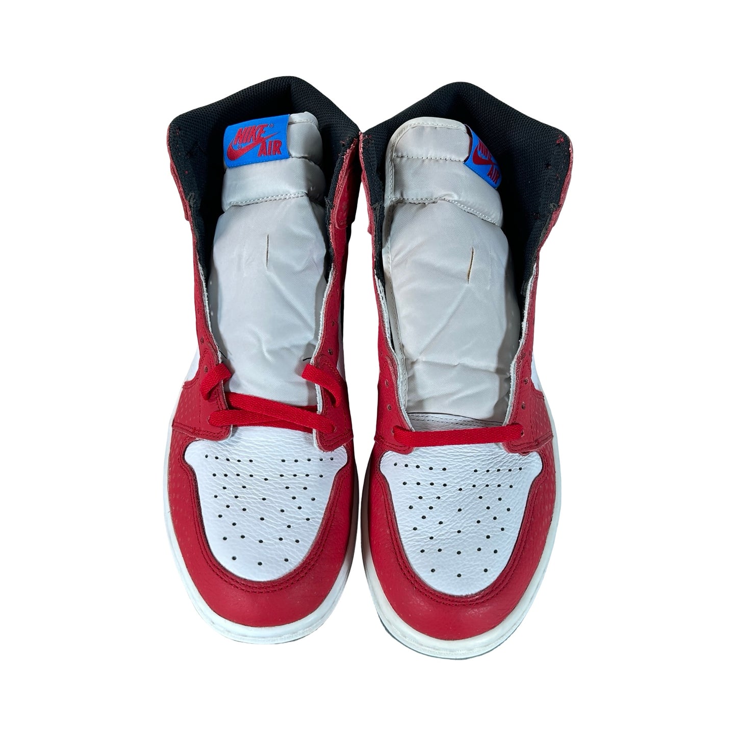 555088 602 Jordan 1 Retro High Spider-Man Origin Story - 13 M (Yellowing Soles) (Yellowing Midsoles)