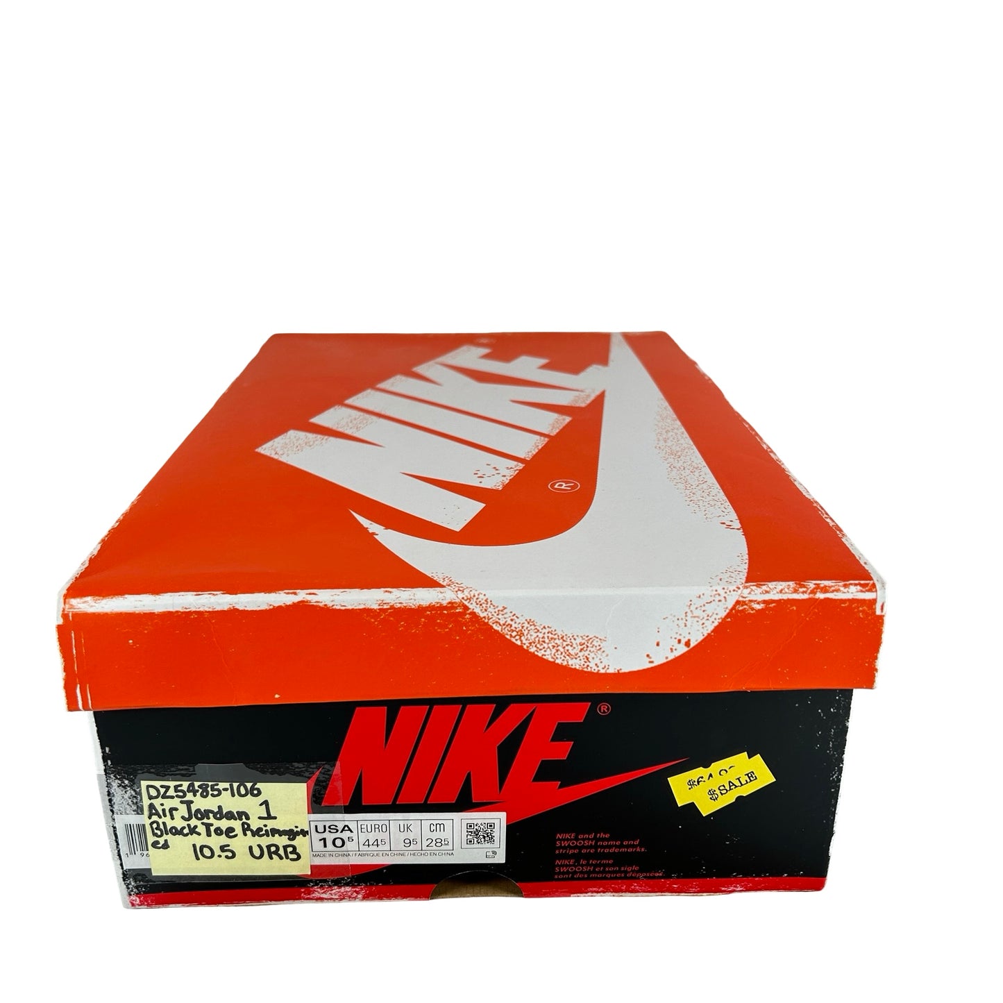 DZ5485 106 Air Jordan 1 High OG Black Toe Reimagined [USED] - 10.5 M (Used) (Replace Box)