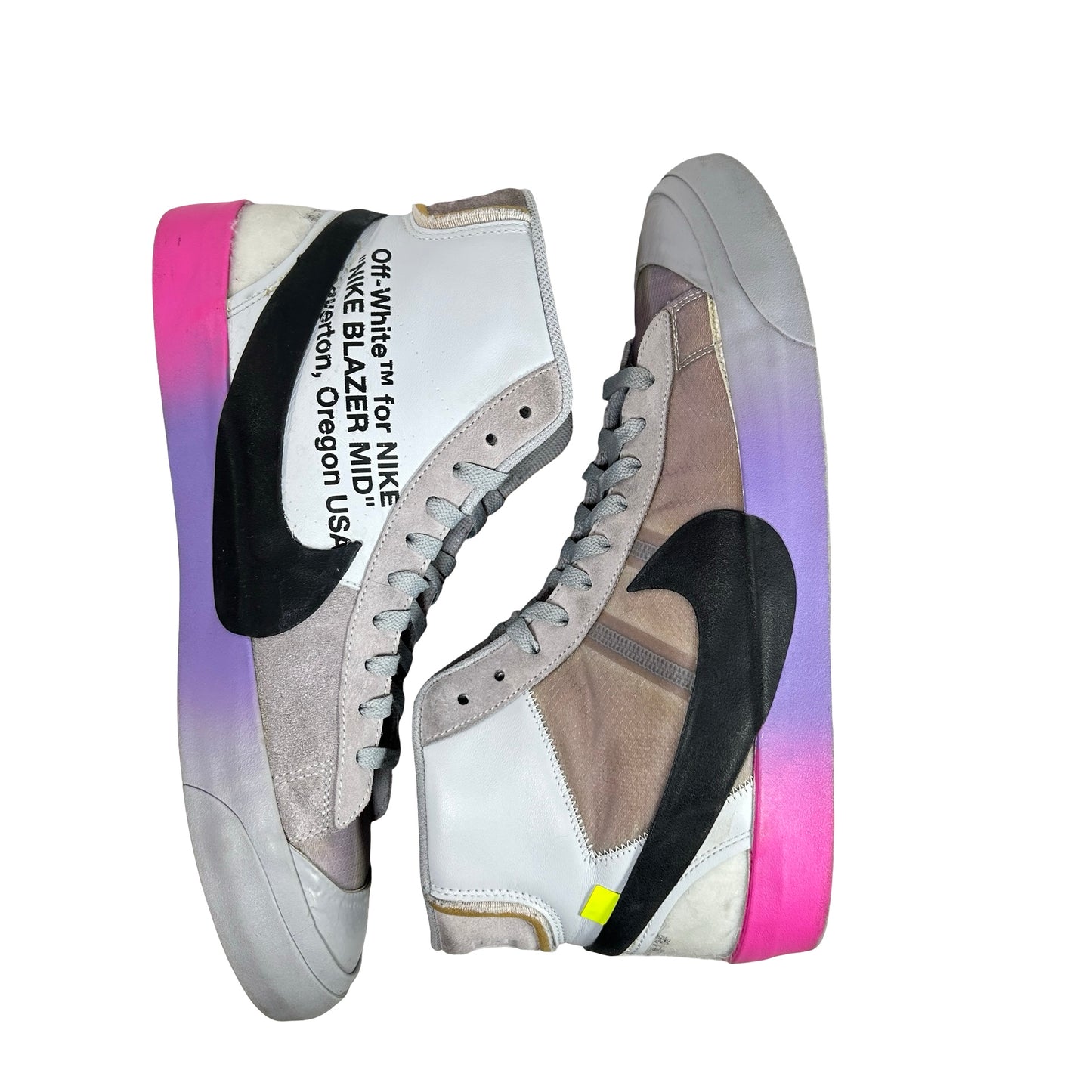 AA3832 002 Nike Blazer Mid Off-White Wolf Grey Serena Queen [USED] - 13 M (Used)