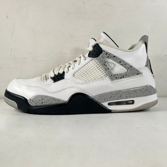 840606 192 Jordan 4 White Cement [USED] - 11.5 M (Used) (No Box)