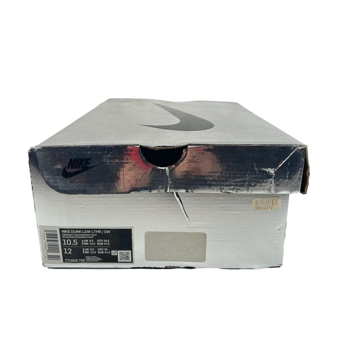 CT0856 700 Dunk Low Off-White University Gold [USED] - 10.5 M (Used)