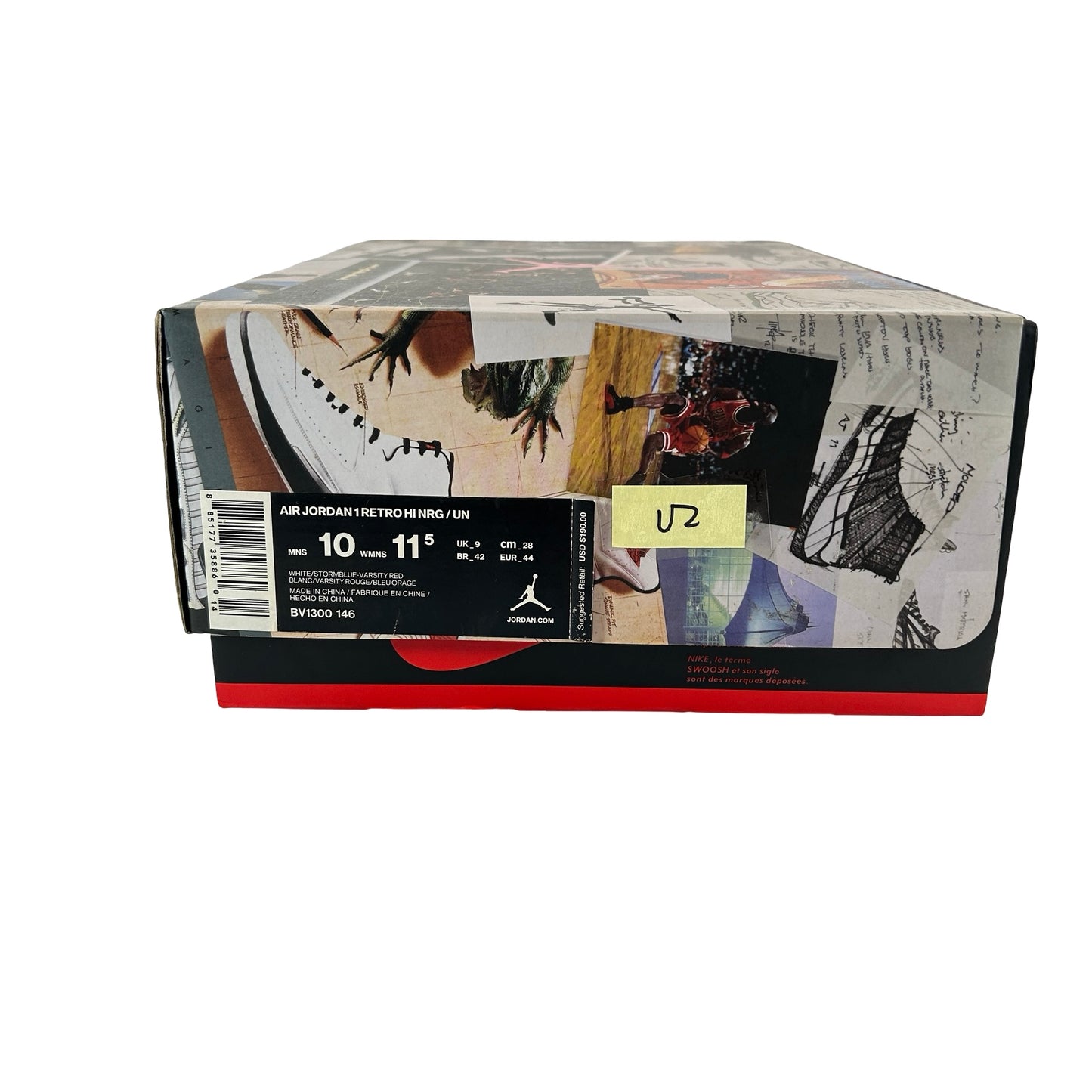 BV1300 146 Jordan 1 Union Storm Blue Toe [USED] - 10 M (Used2)