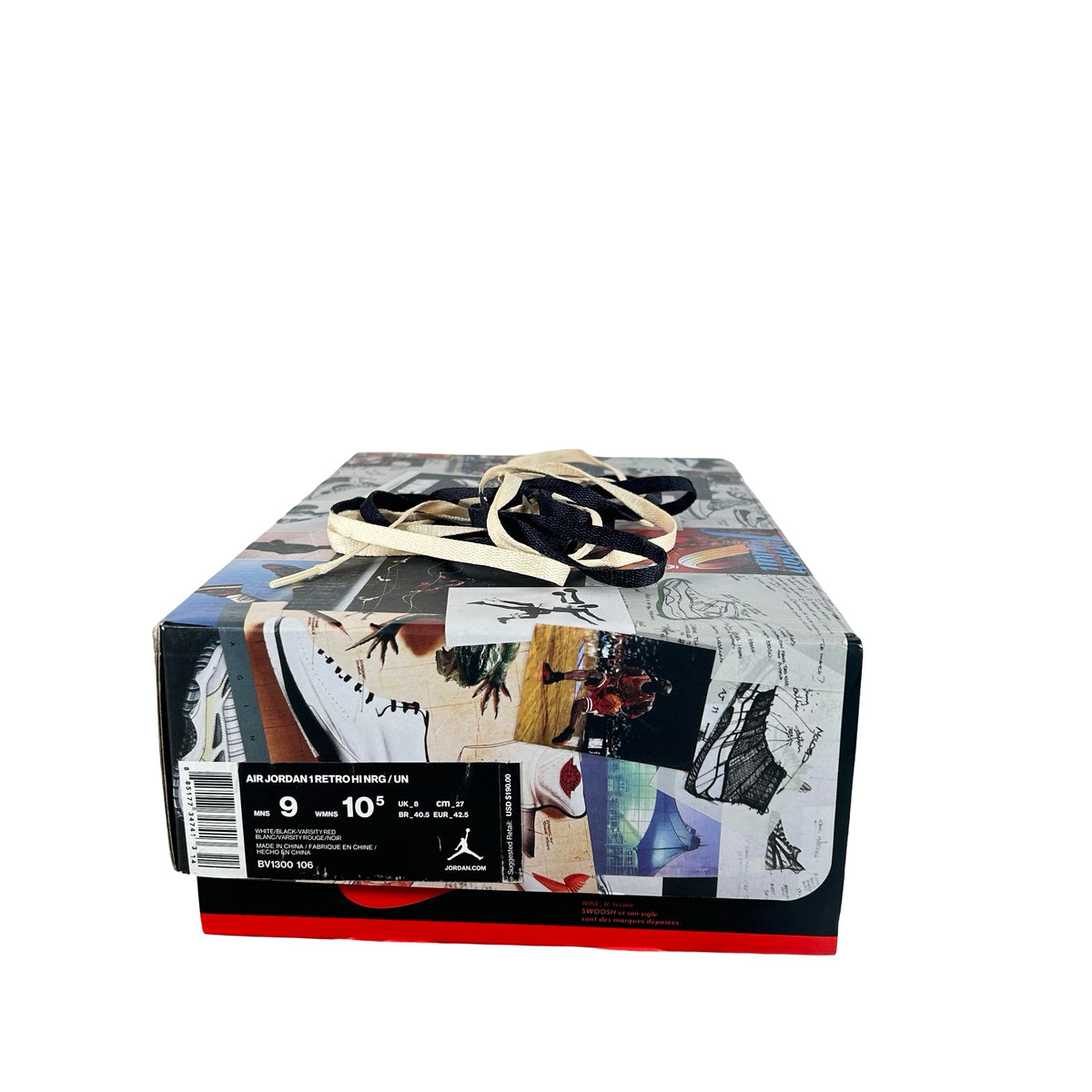 BV1300 106 Jordan 1 Union Black Toe [USED] - 9 M (Used)
