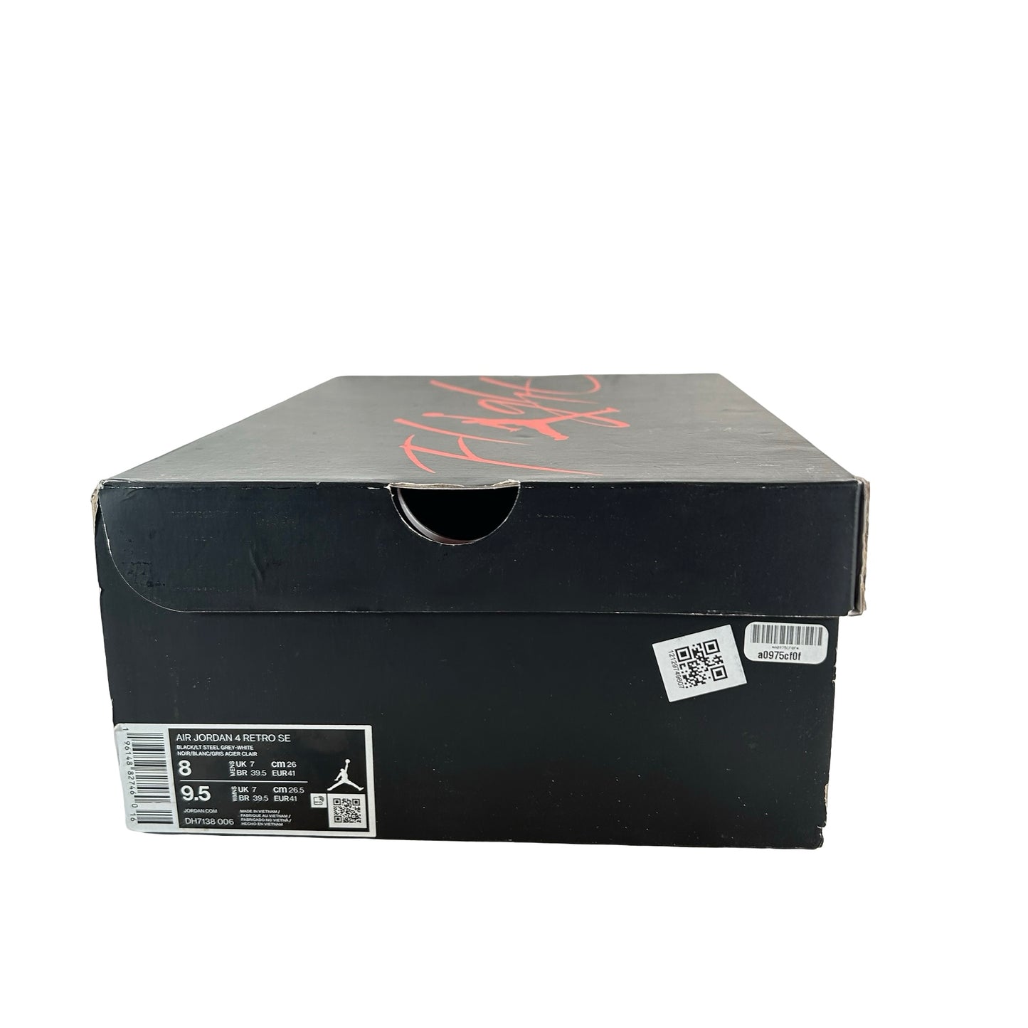 DH7138 006 Jordan 4 Retro SE Black Canvas [USED] - 8 M (Used)