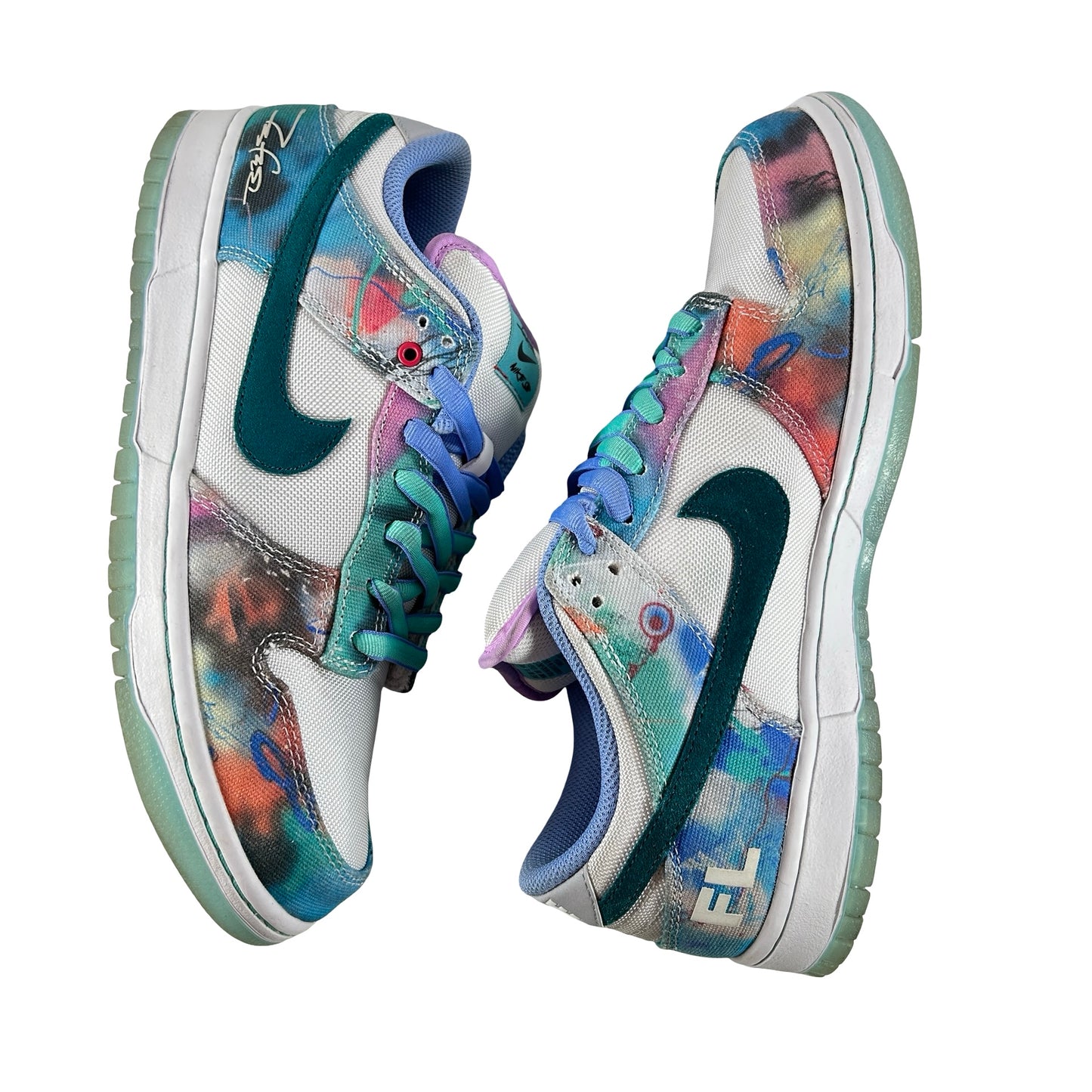 HF6061 400 Nike SB Dunk Low Futura Laboratories Bleached Aqua [USED] - 10 M (Used)