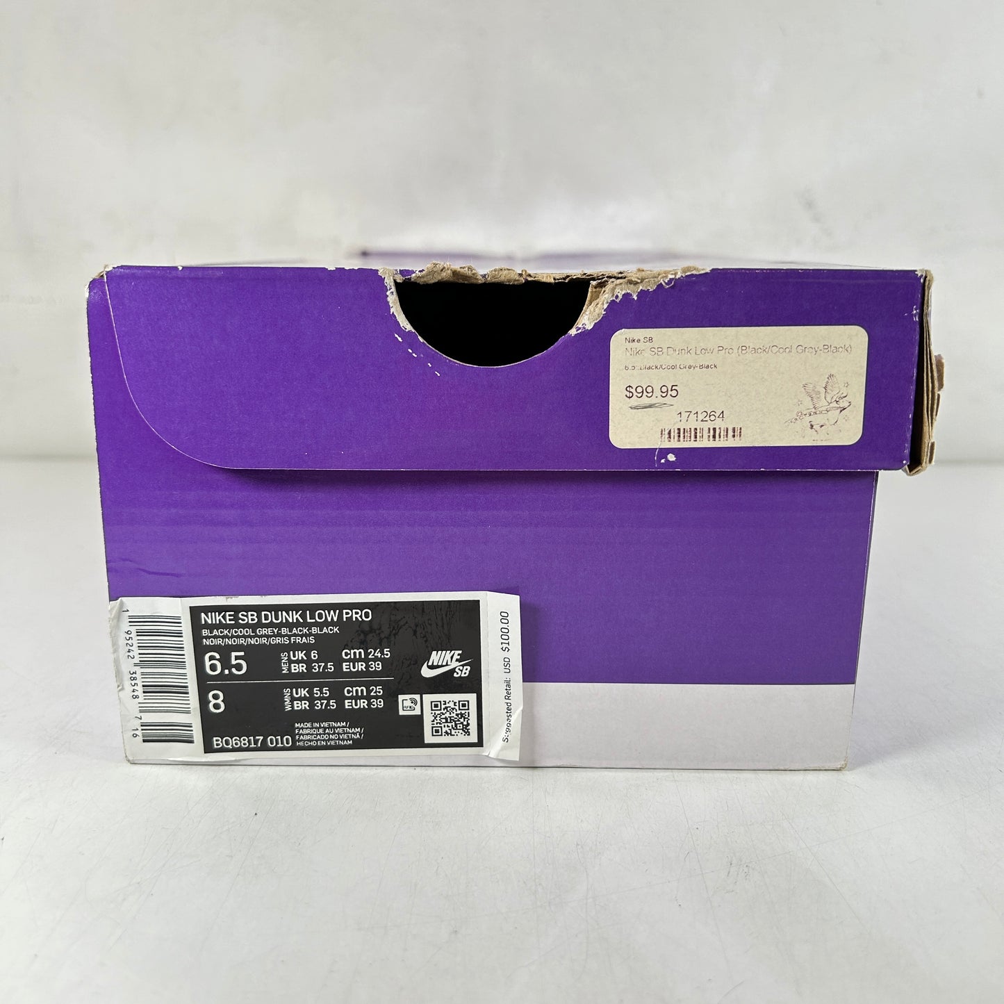 BQ6817 010 Nike SB Dunk Low Fog [USED] - 6.5 M (Used)