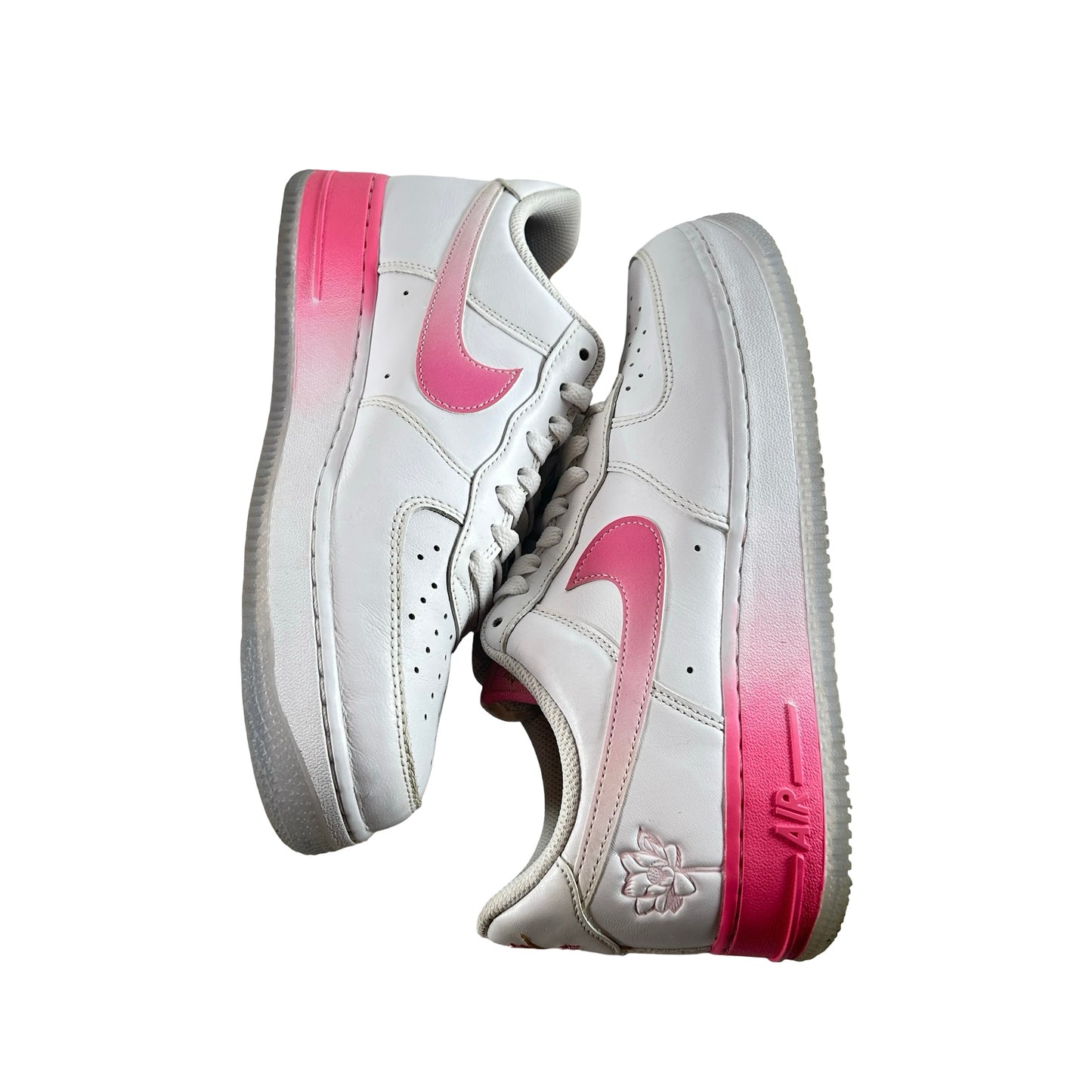 FD0778 100 Nike Air Force 1 Low '07 PRM San Francisco Chinatown Lotus Flower [USED] - 8 M (Used) (No Box)