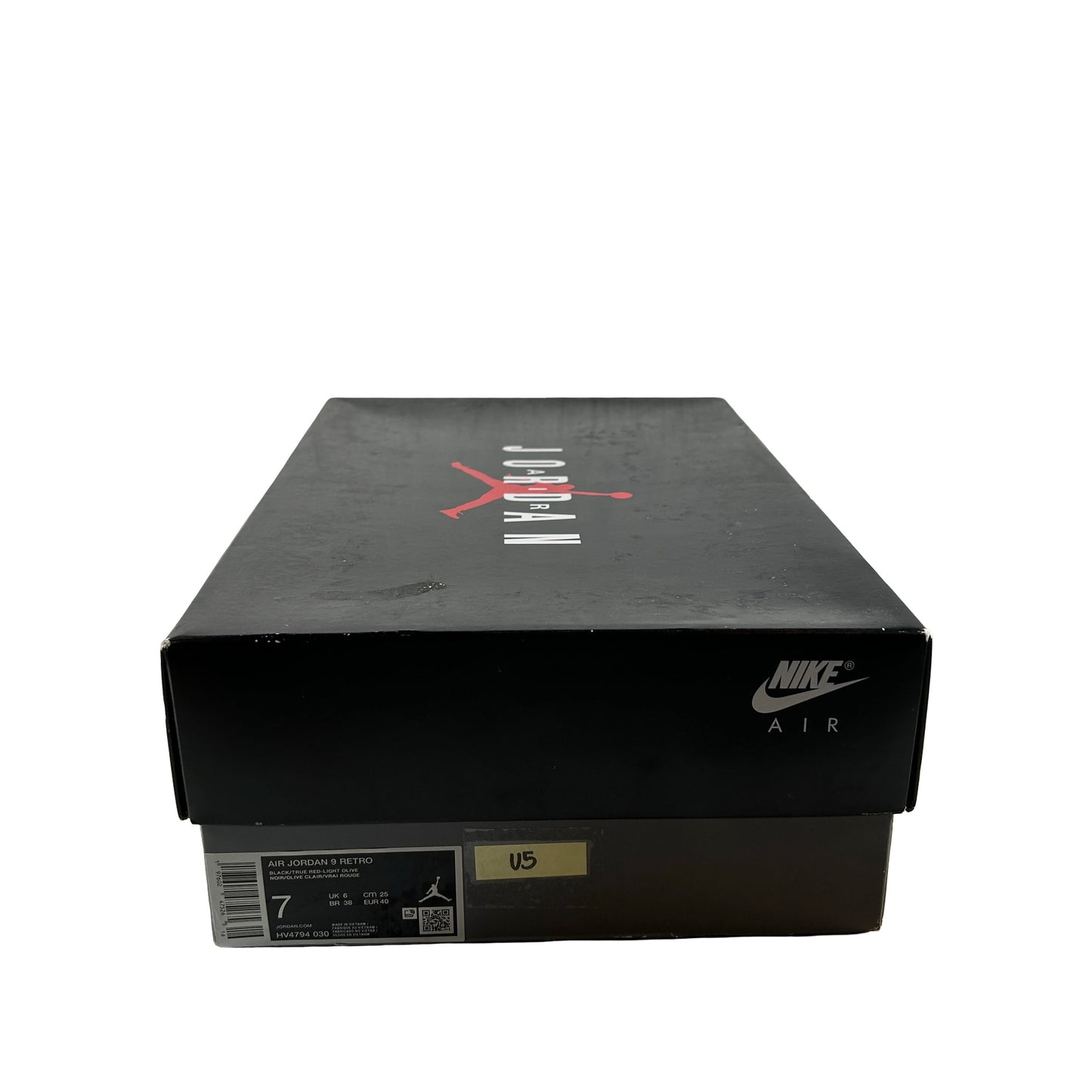 HV4794 030 Air Jordan 9 Retro Olive (2024) [USED] - 7 M (Used5)