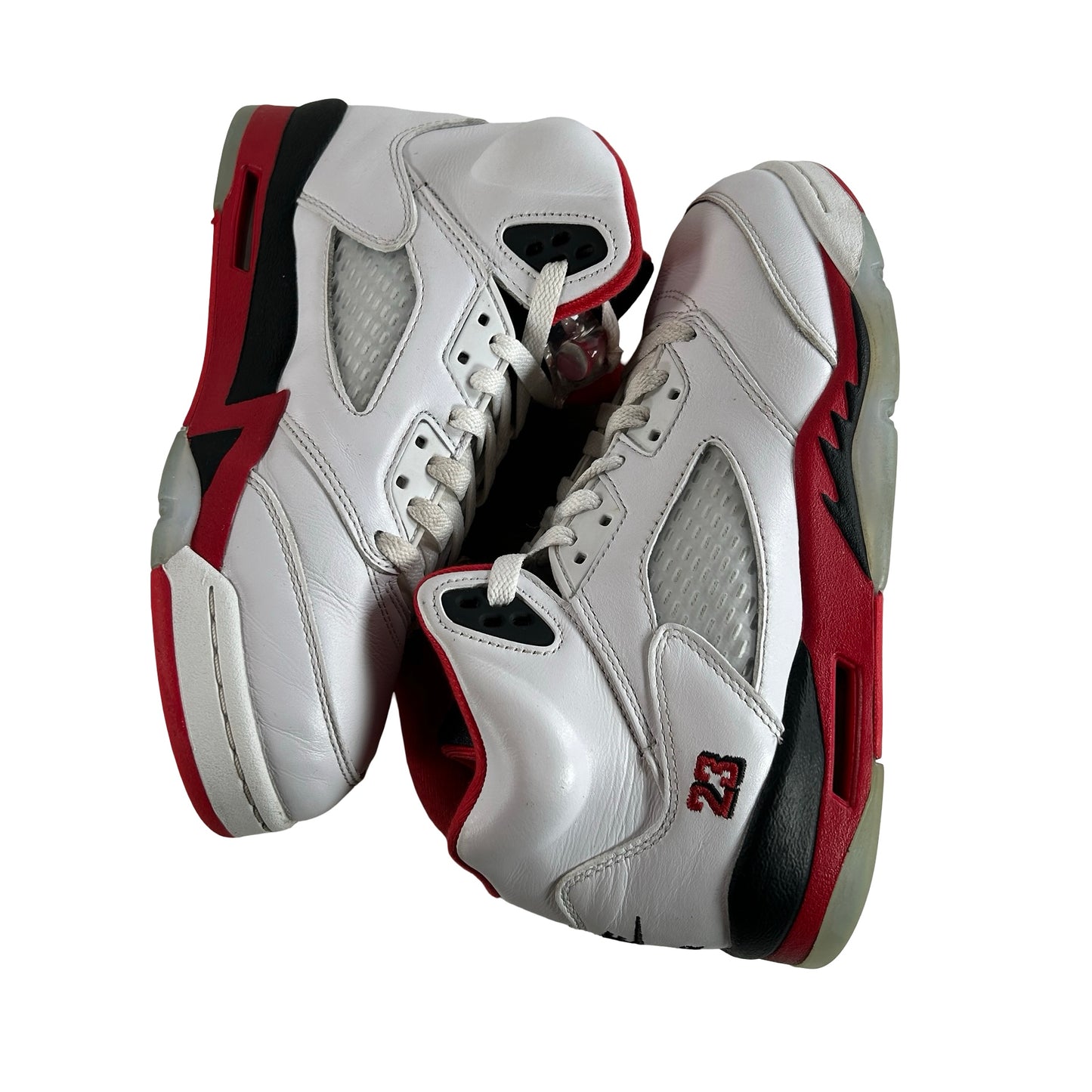 HQ7980 101 Jordan 5 Retro Fire Red Black Tongue (2025) (GS) [USED] - 6.5 Y (Used)