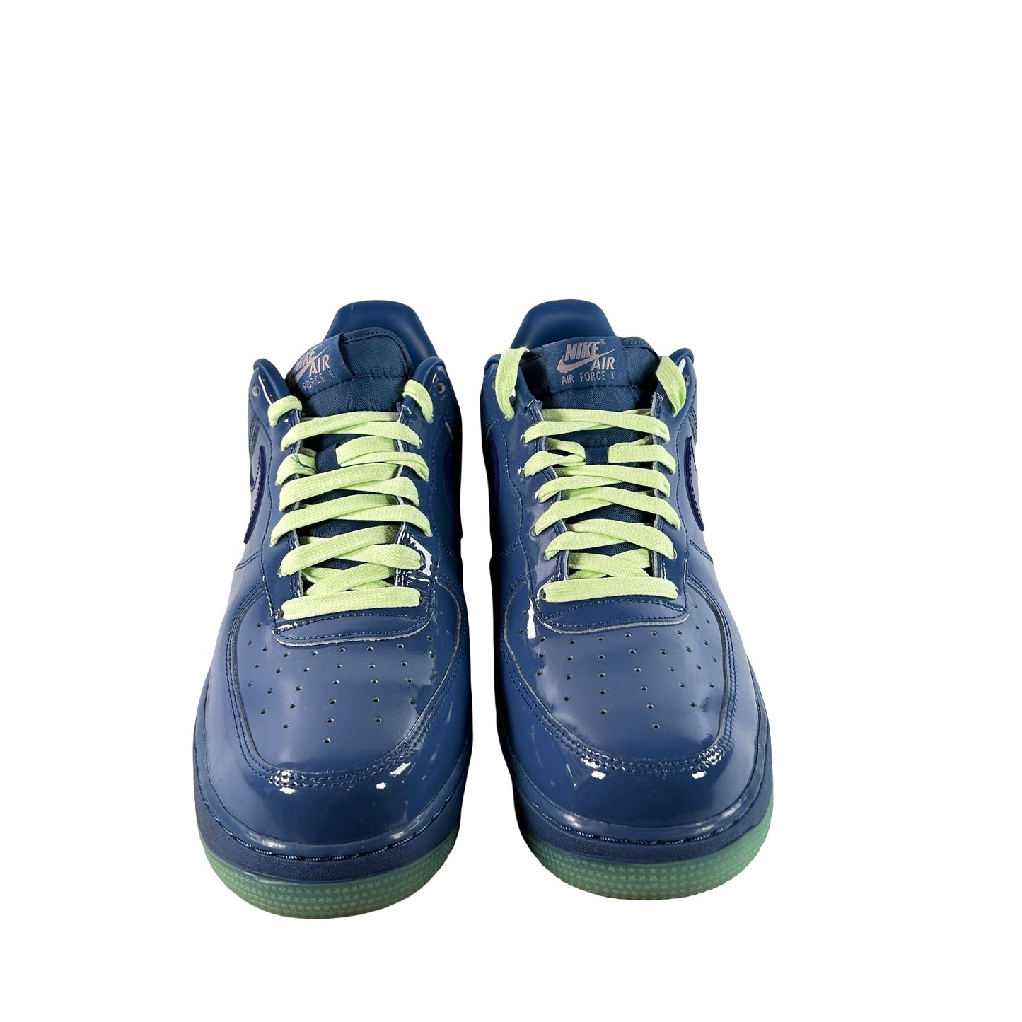 IO4489 400 Nike Air Force 1 Low Patent Leather Mystic Navy Grape Ice [USED] - 13 M (Used)