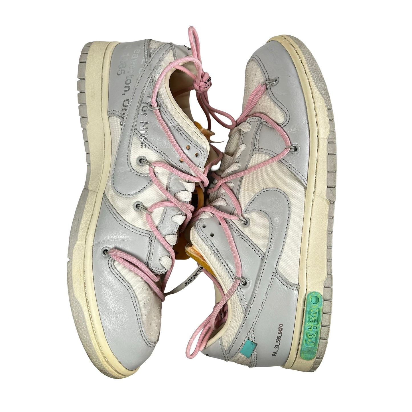 DM1602 109 Nike Dunk Low Off-White Lot 9 [USED] - 11 M (Used)