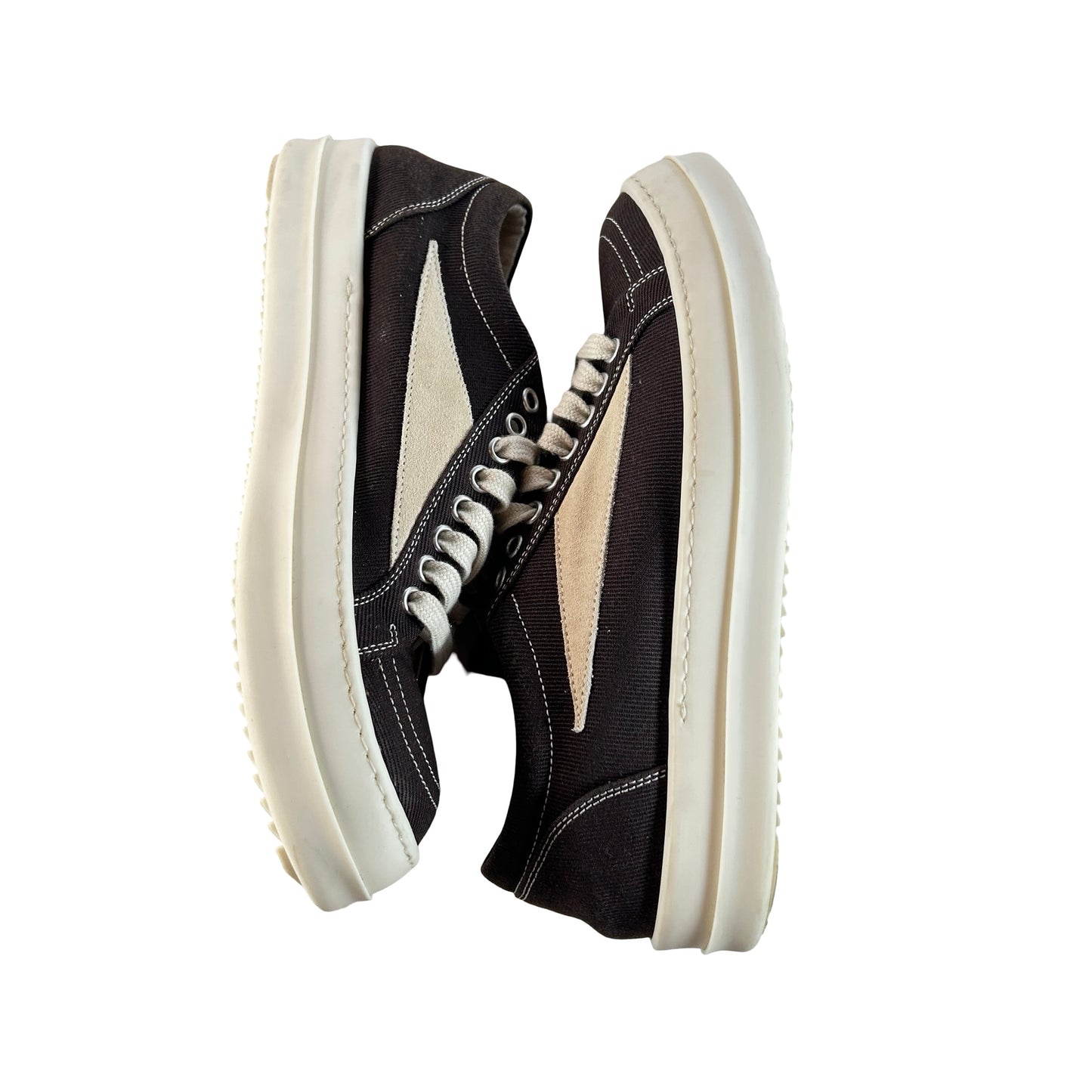 DU02E7803 DOLVS 73133 Rick Owens DRKSHDW Vintage Low Brown Milk [USED] - EU 40 (Used) (No Box)