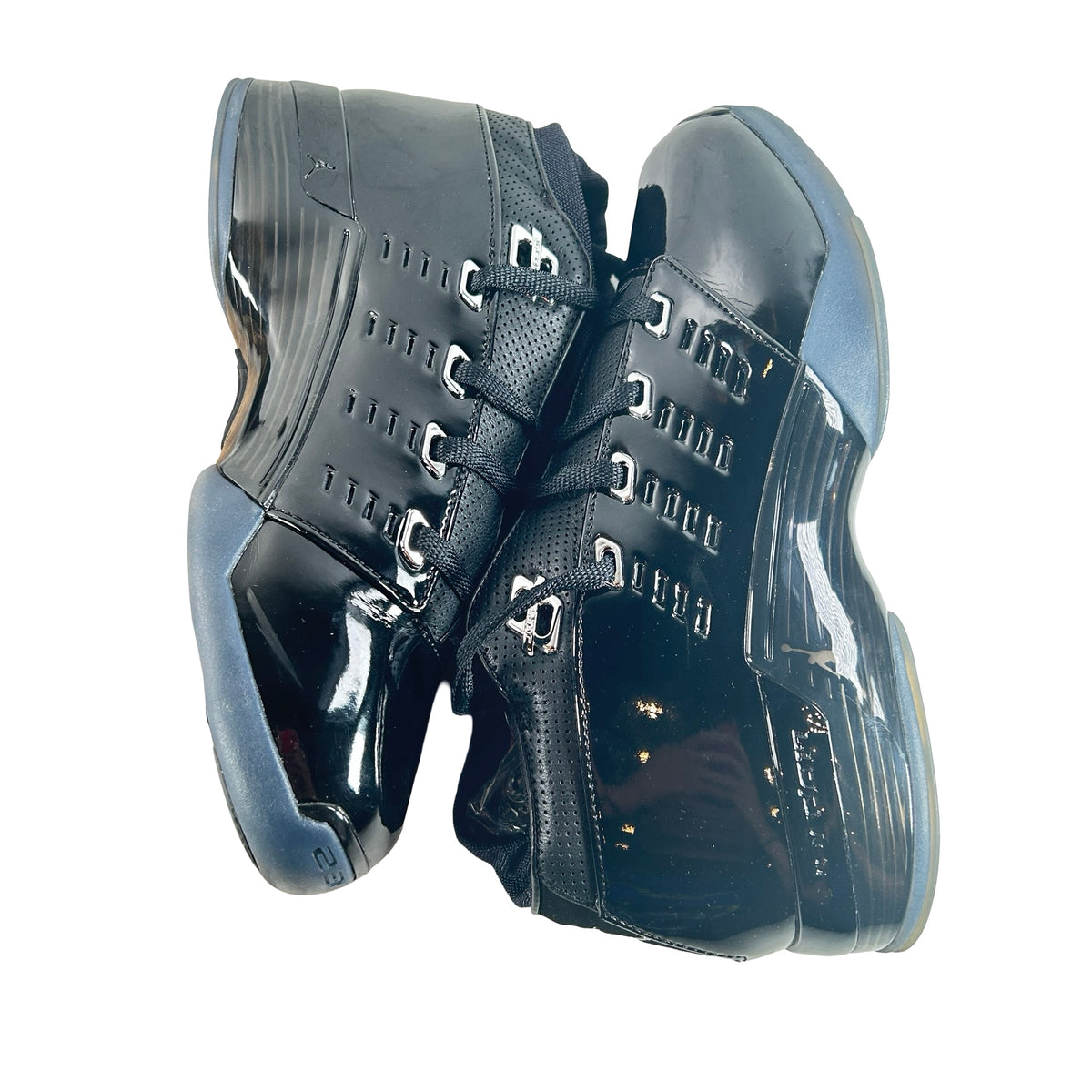 IV7640 001 Air Jordan 17 Low Black Patent [USED] - 9 M (Used)