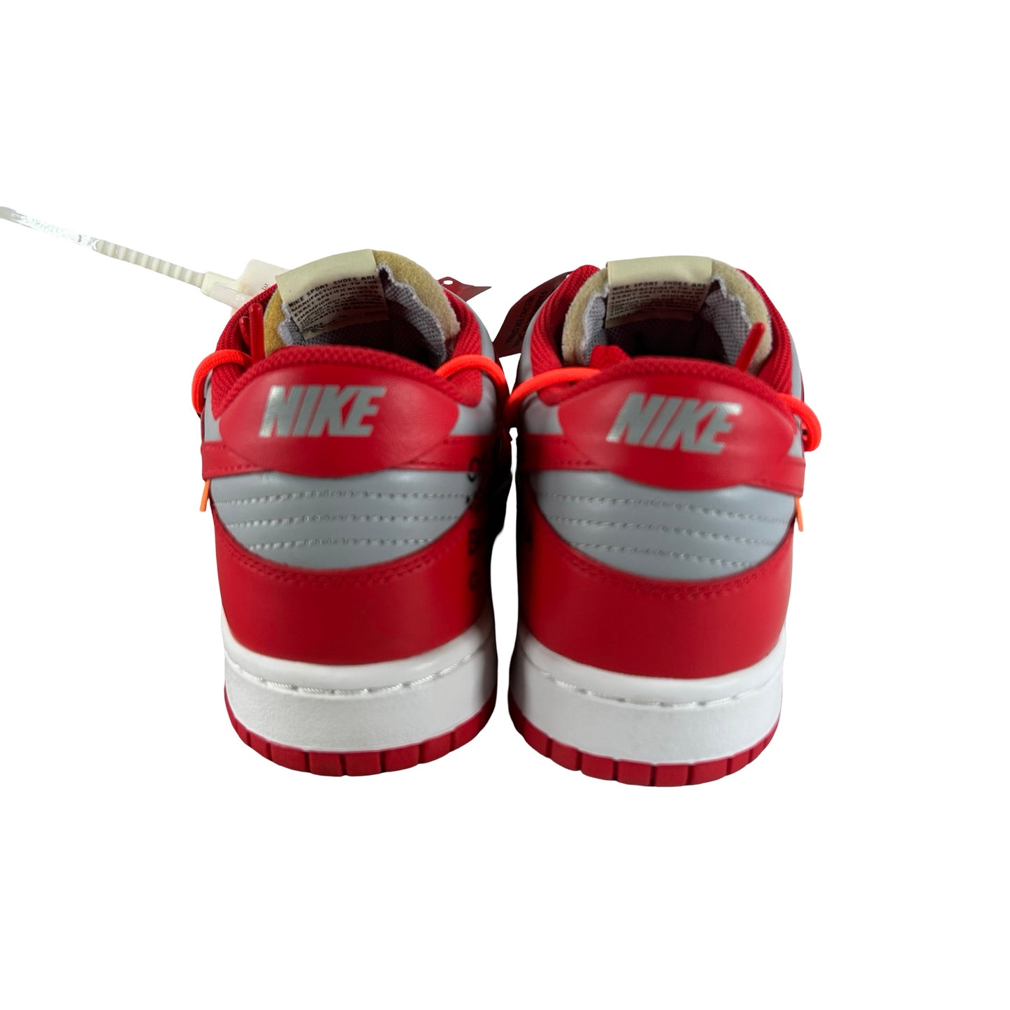 CT0856 600 Nike Dunk Low Off-White University Red [USED] - 10 M (VNDS2)