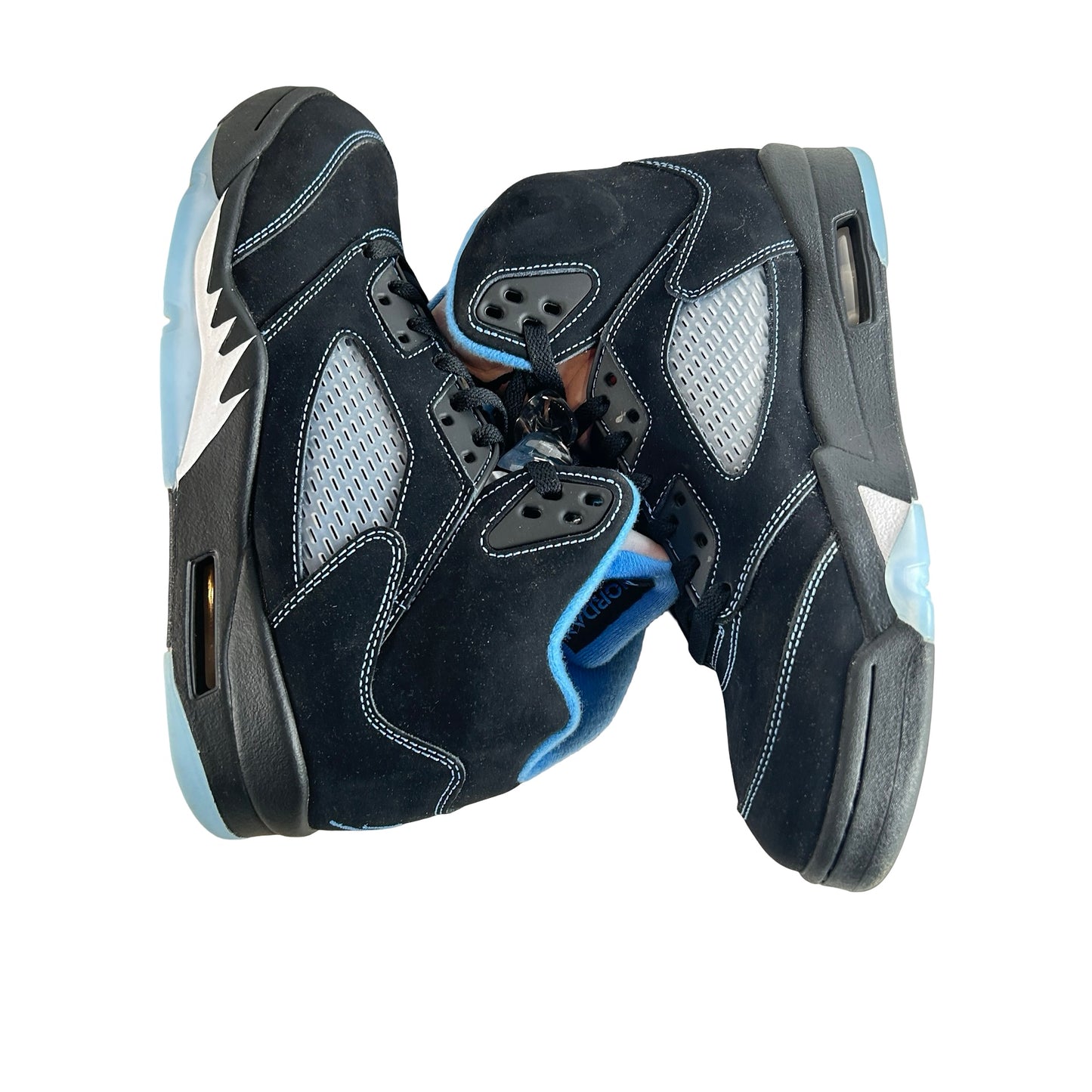DD0587 008 Jordan 5 Retro Black University Blue (2026) [USED] - 8.5 M (Used)