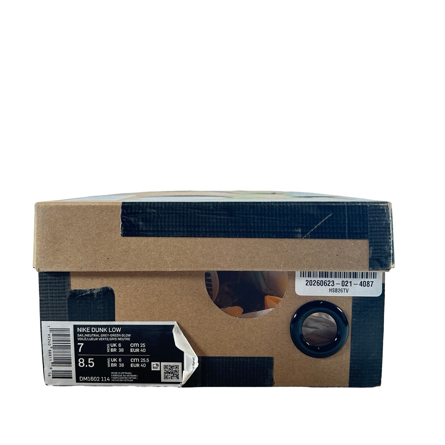 DM1602 114 Nike Dunk Low Off-White Lot 4 [USED] - 7 M (Used)