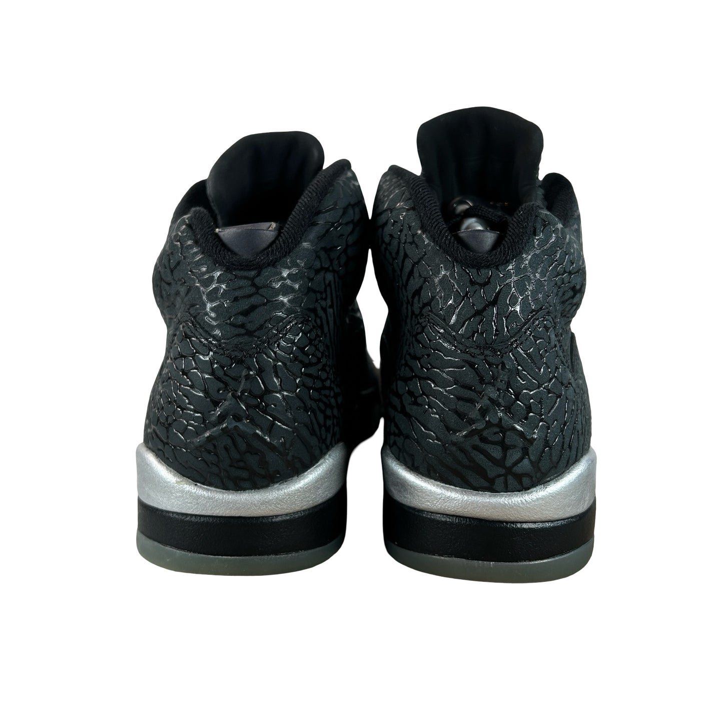 599581 003 Jordan 5 Retro 3Lab5 Black Silver - 10.5 M (Yellowing)