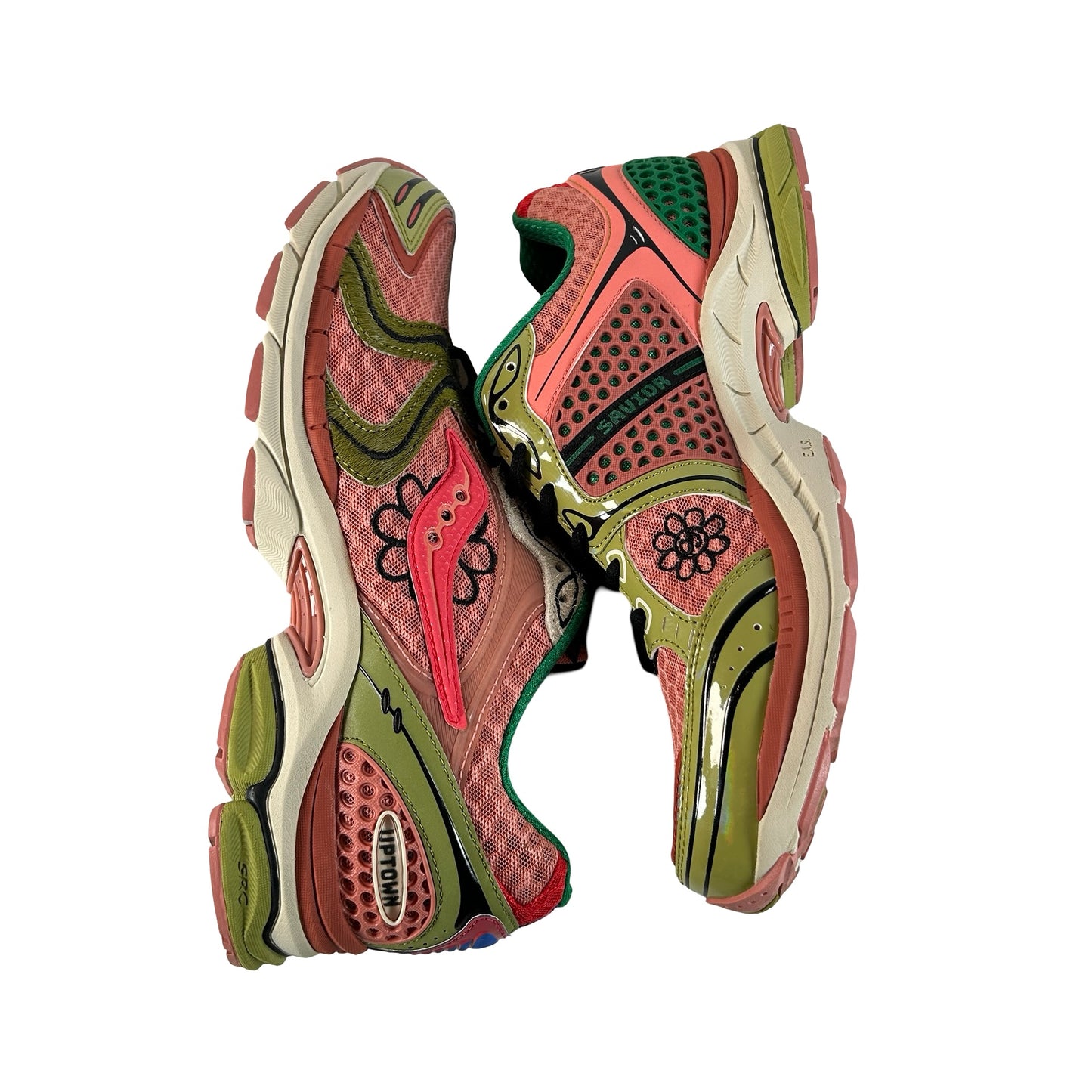 S70966 2 Saucony ProGrid Triumph 4 Jae Tips Flowers Grow Uptown Virginia Creeper [USED] - 9.5 M (Used)