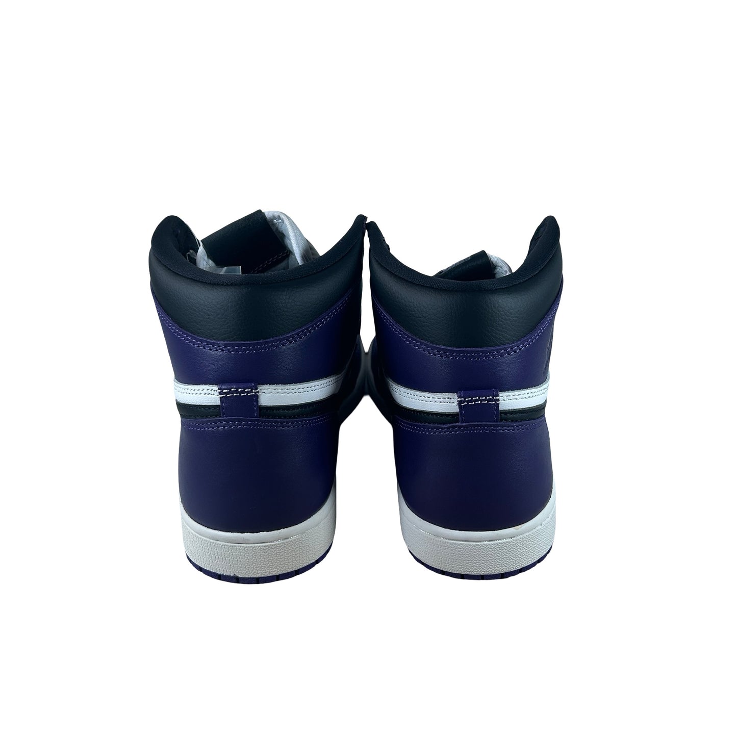 555088 500 Jordan 1 Court Purple - 10.5 M (Yellowing) (No Box)