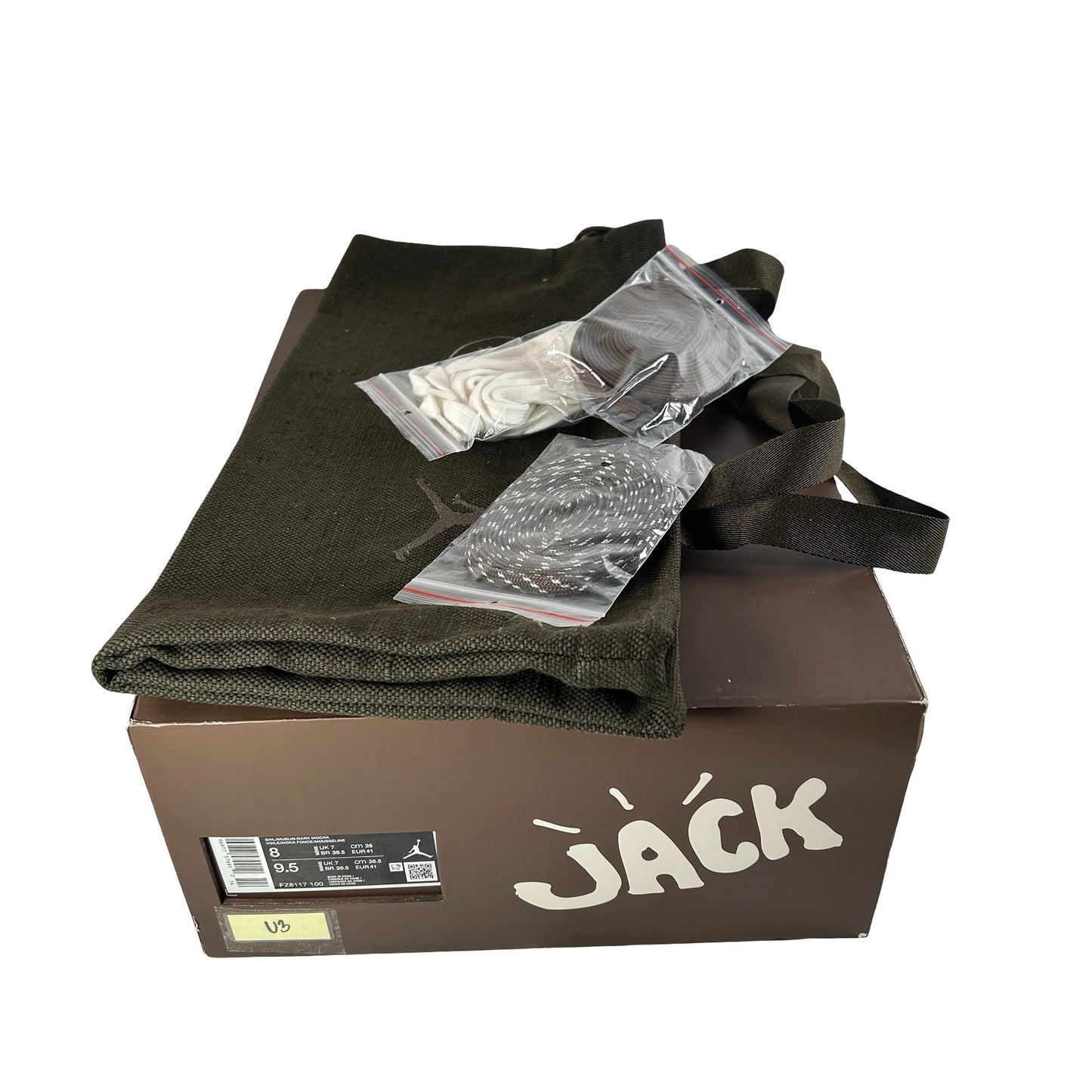 FZ8117 100 Jordan Jumpman Jack TR Travis Scott Sail [USED] - 8 M (Used3)