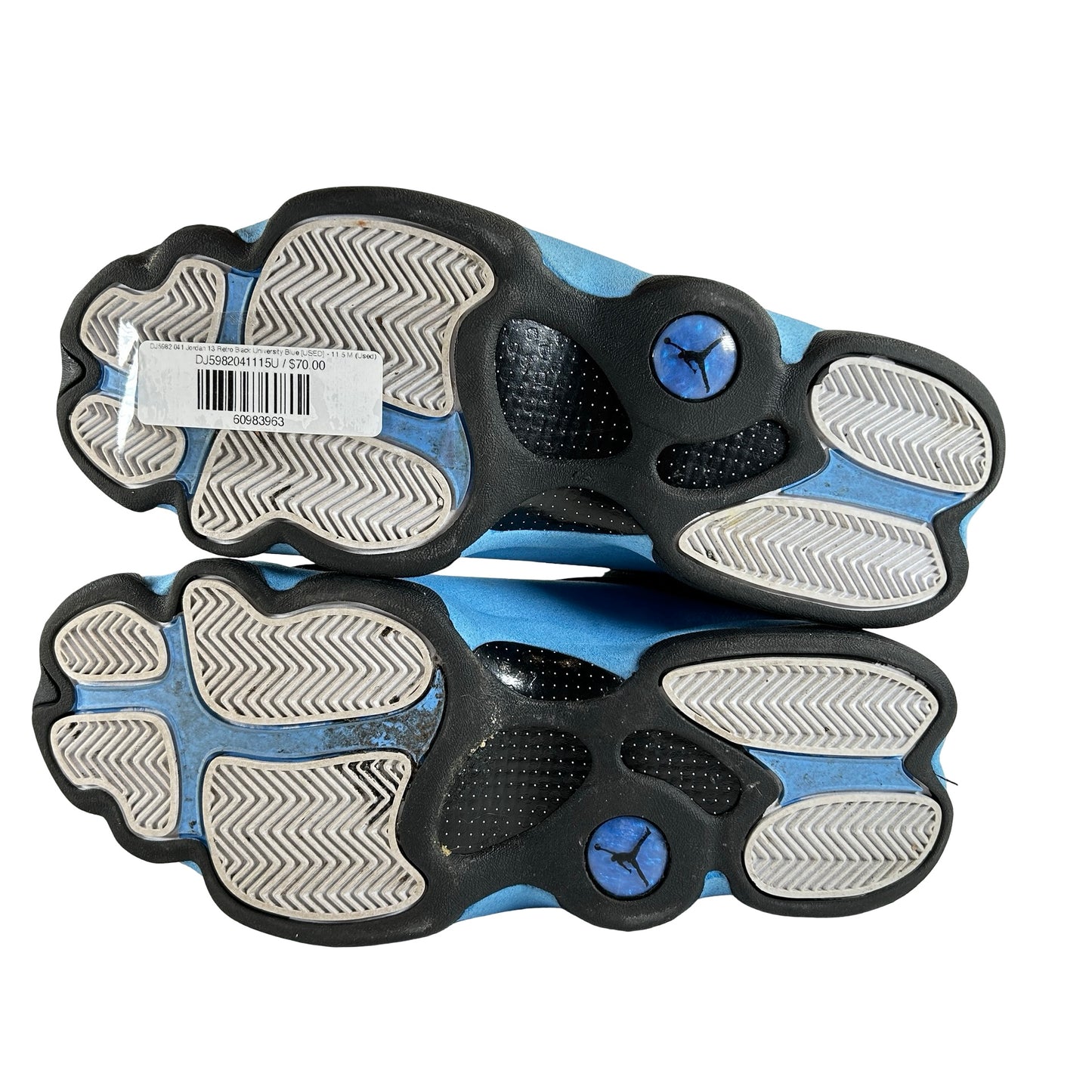 DJ5982 041 Jordan 13 Retro Black University Blue [USED] - 11.5 M (Used2)