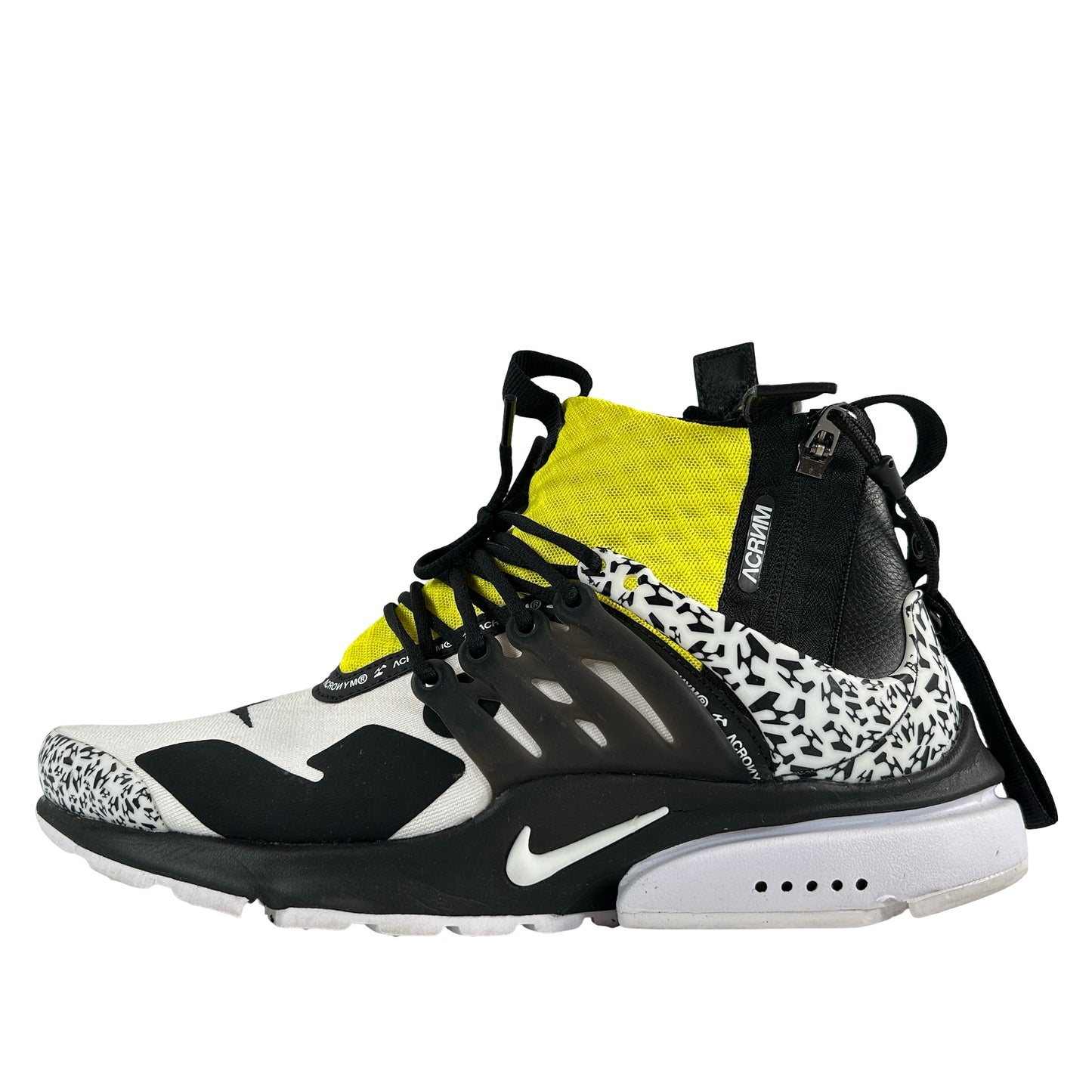 AH7832 100 Nike Air Presto Mid Acronym Dynamic Yellow [USED] - 7 M (Used)