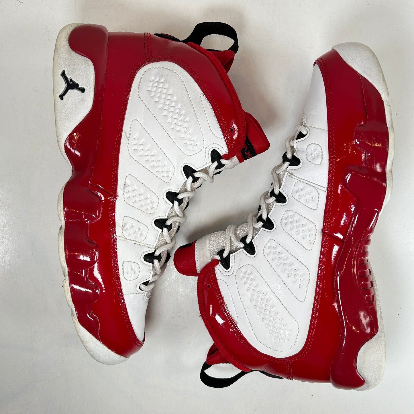 153265 014 Jordan 9 Retro White Gym Red (GS) - 7 Y (Used) (Replace Box)