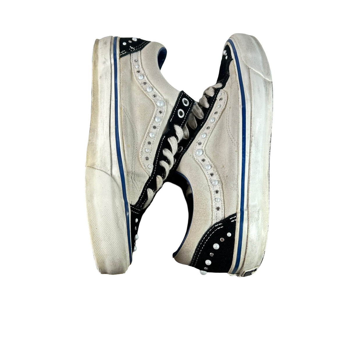VN000S52FS8 Vans OTW Old Skool 36 Pearlized Pack Marshmallow White [USED] [SAMPLE] - 10 M (Used) (No Box)