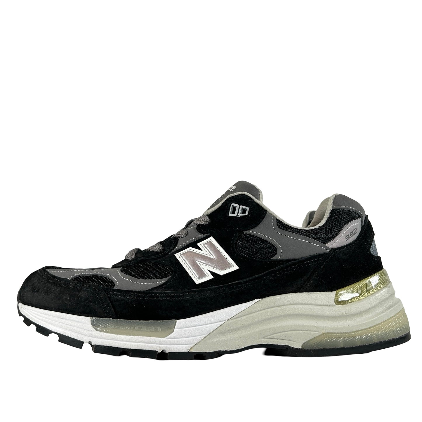 M992EB New Balance 992 Black Grey Suede [USED] - 9 M (Used)