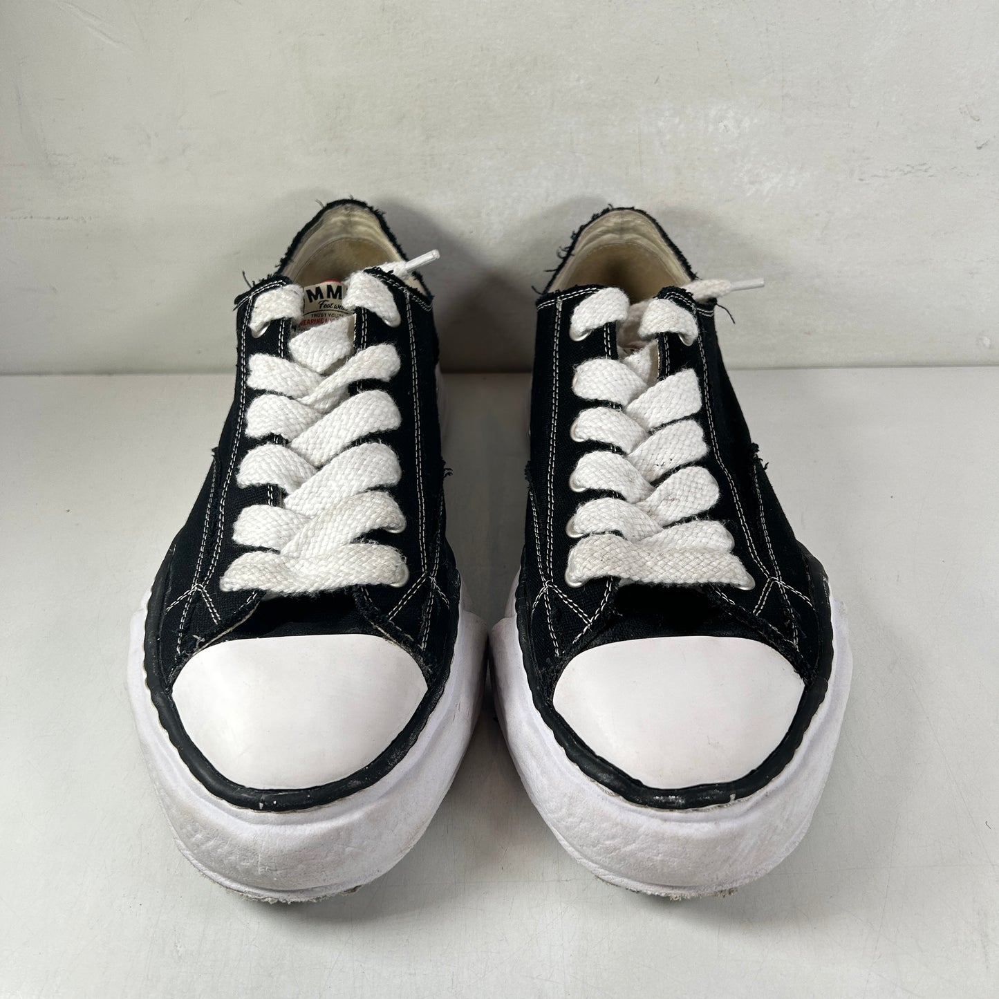 A01FW702 Maison Mihara Yasuhiro Hank OG Sole Canvas Low Black [USED] - 12 M (Used) (No Box)