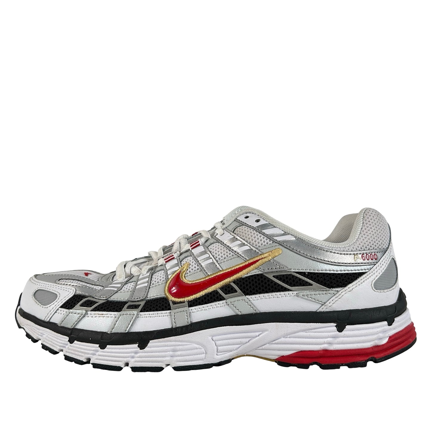 CD6404 102 Nike P-6000 Platinum Varsity Red [USED] - 10 M (Used)