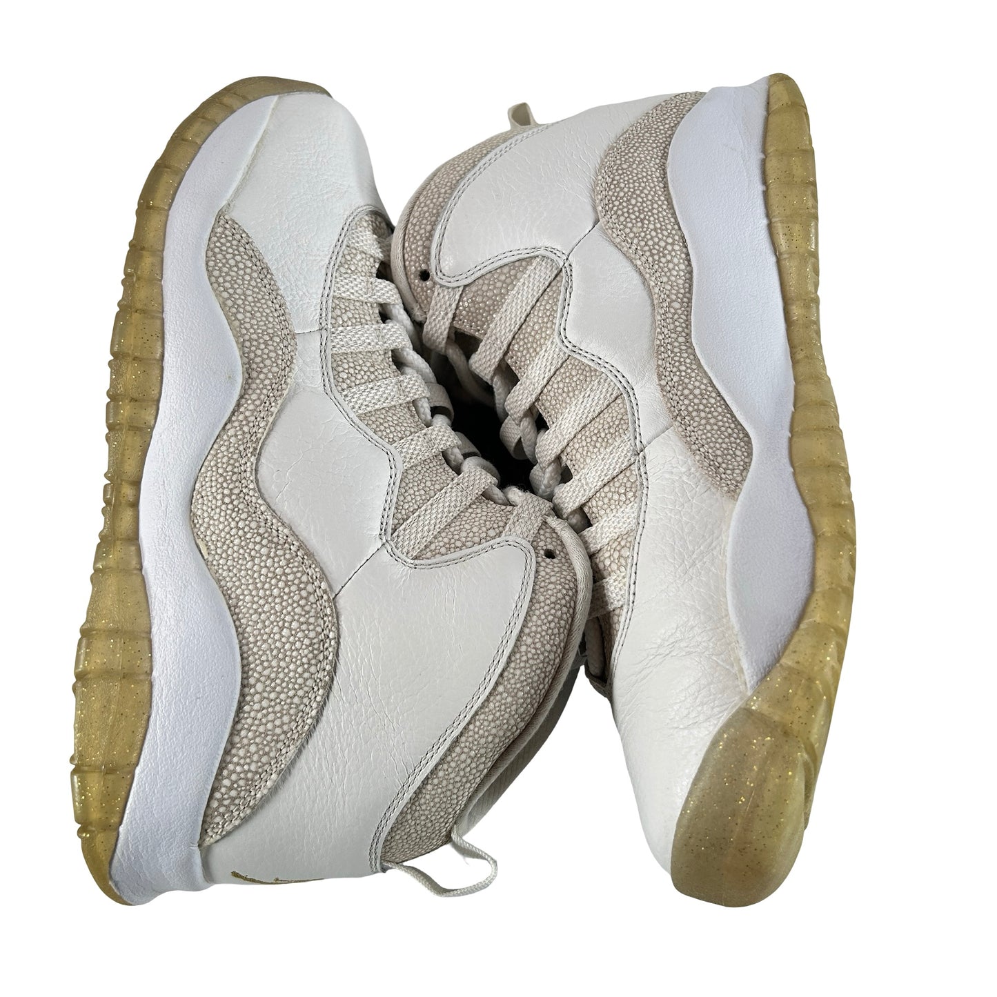 819955 100 Jordan 10 Retro Drake OVO White [USED] - 9 M (Used) (Replace Box)