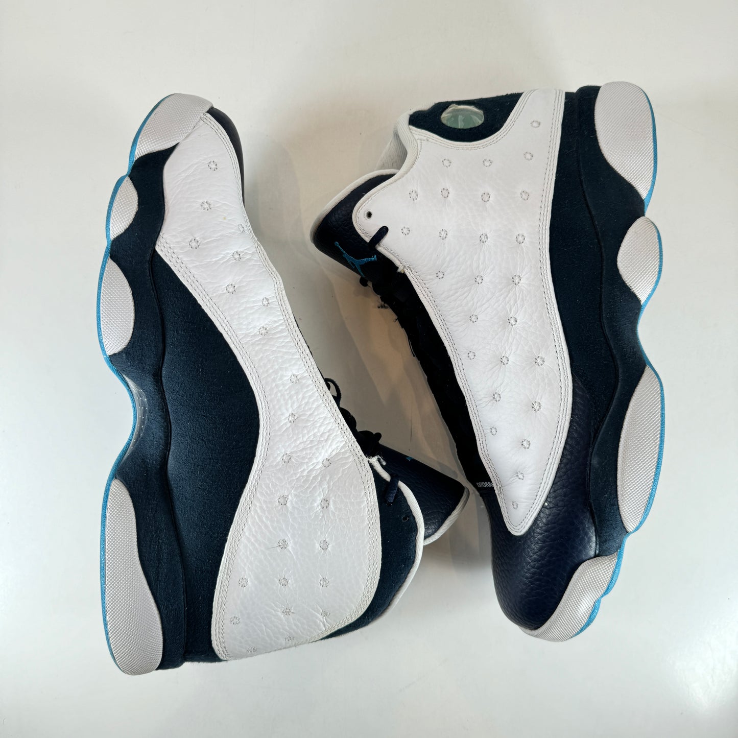 414571 144 Jordan 13 Retro Obsidian Powder Blue White [USED] - 11 M (Used)