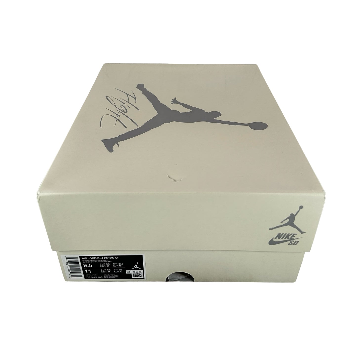 DR5415 100 Jordan 4 Retro SB Navy [USED] - 9.5 M (Used)