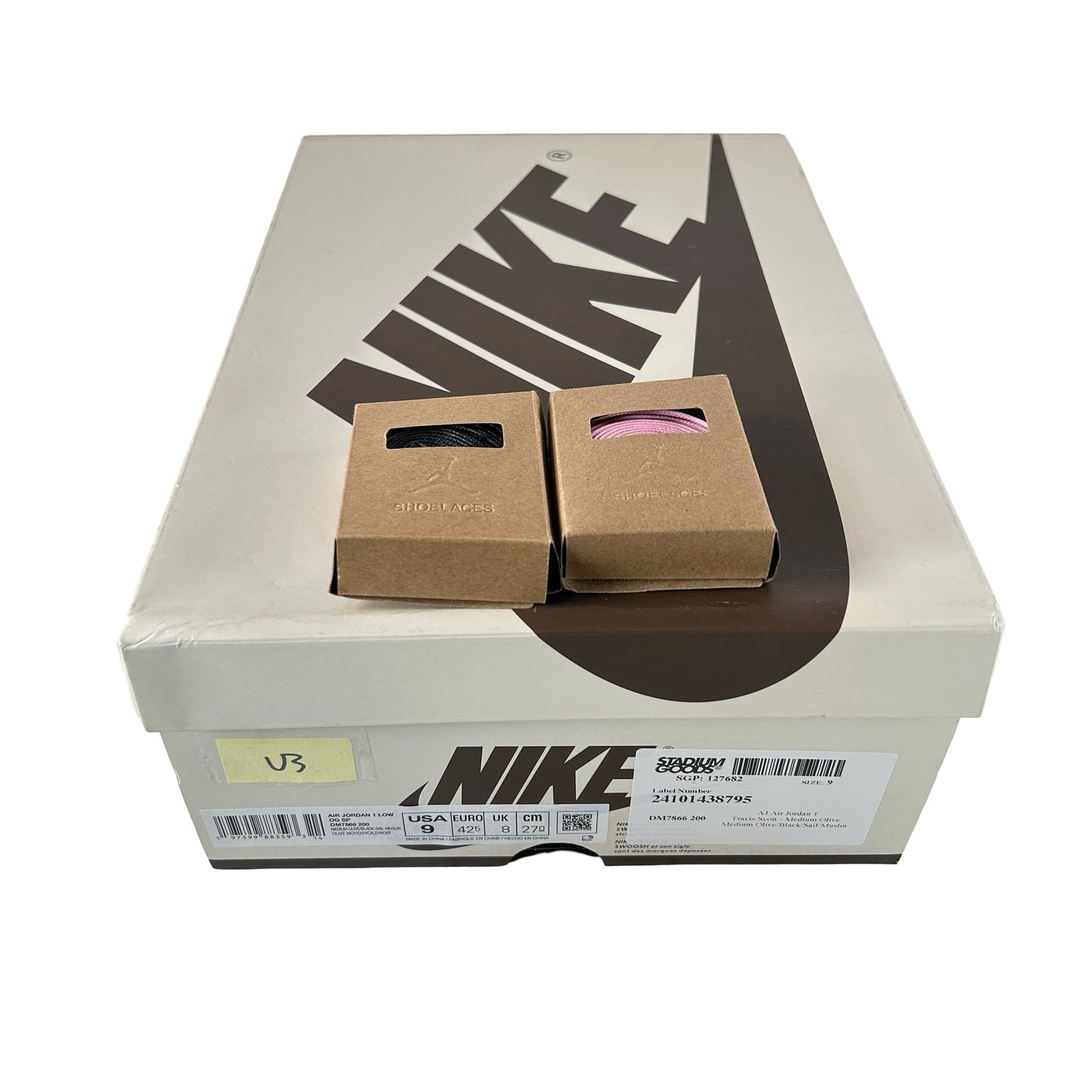 DM7866 200 Jordan 1 Retro Low OG SP Travis Scott Medium Olive [USED] - 9.5 M (Used3)