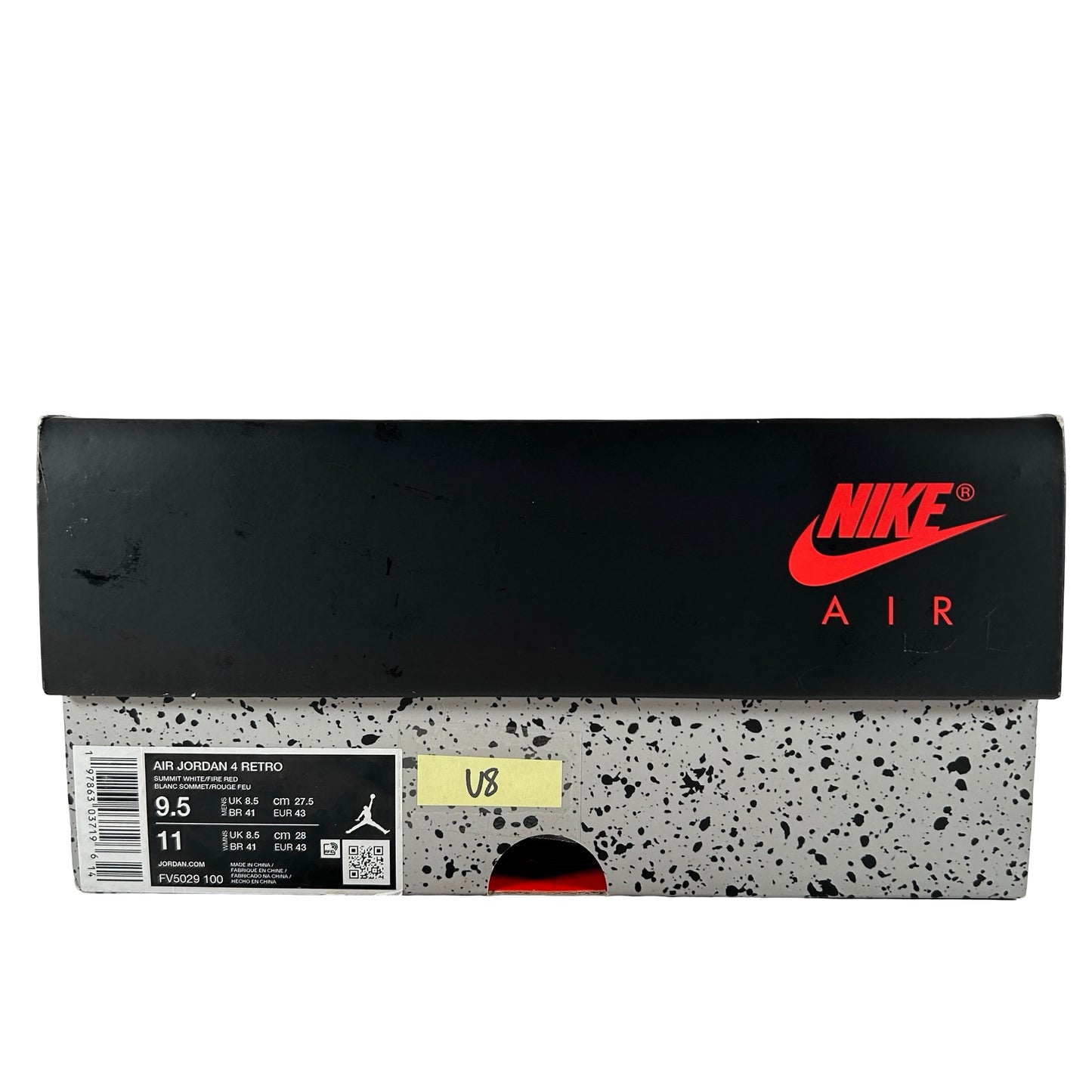 FV5029 100 Jordan 4 Retro White Cement (2025) [USED] - 9.5 M (Used8)