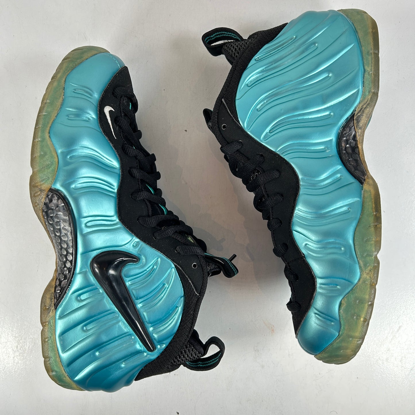 624041 410 Nike Air Foamposite Pro Electric Blue [USED] - 8 M (Used) (No Box)