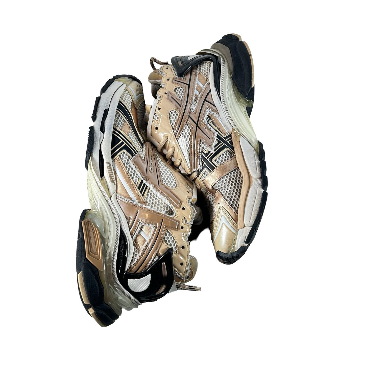 677403W3RB39891 Balenciaga Runner Beige Black White [USED] - EU 44 (Used) (No Box)