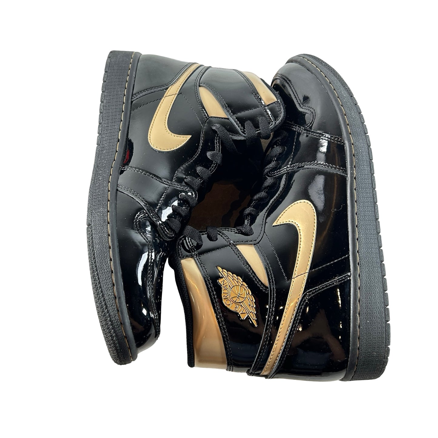 555088 032 Jordan 1 Black/Gold [USED] - 13 M (Used2)