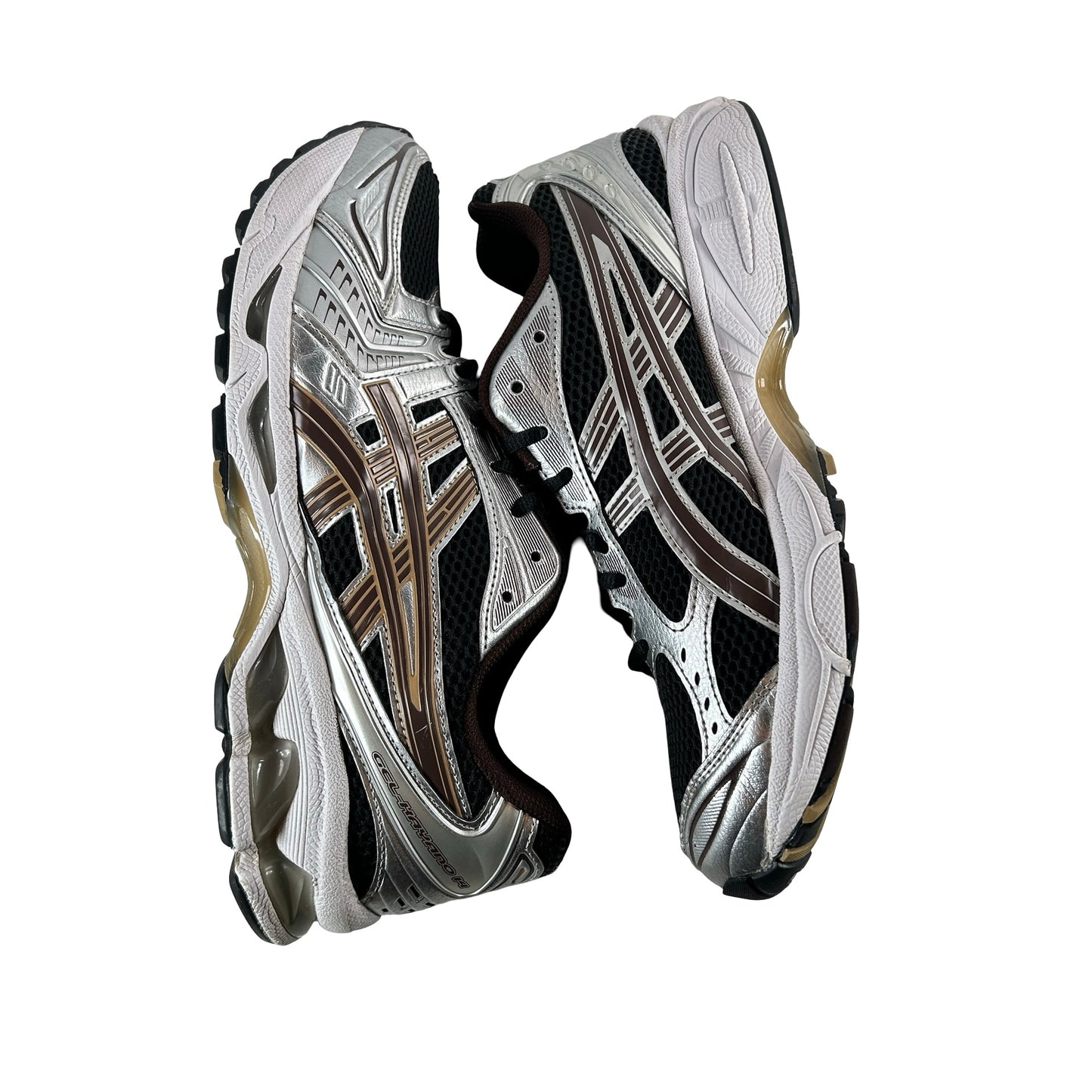 1201A019 004 ASICS Gel-Kayano 14 Black Coffee Silver [USED] - 9.5 M (Used) (No Box)